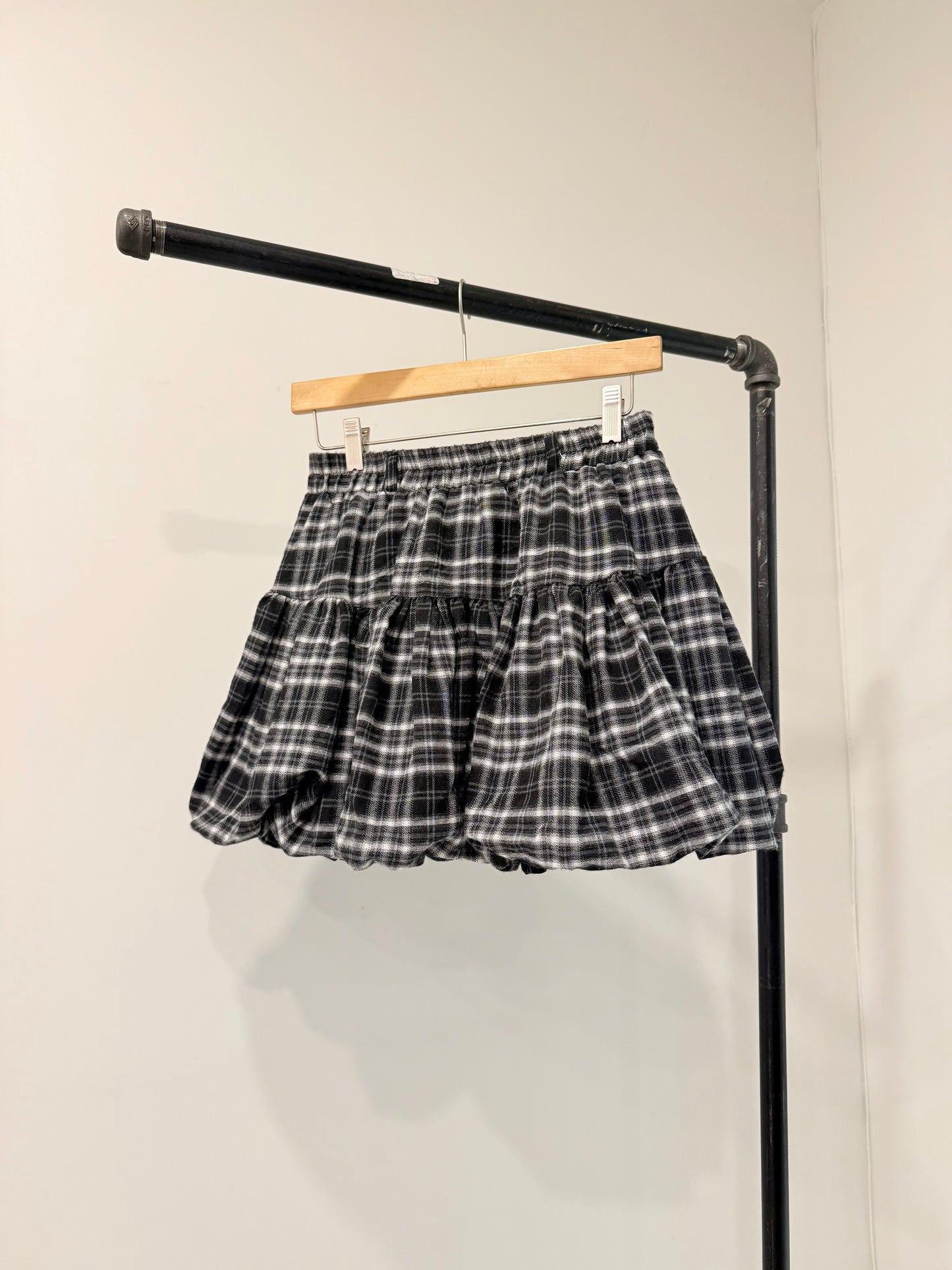 EASY Plaid mini skirt