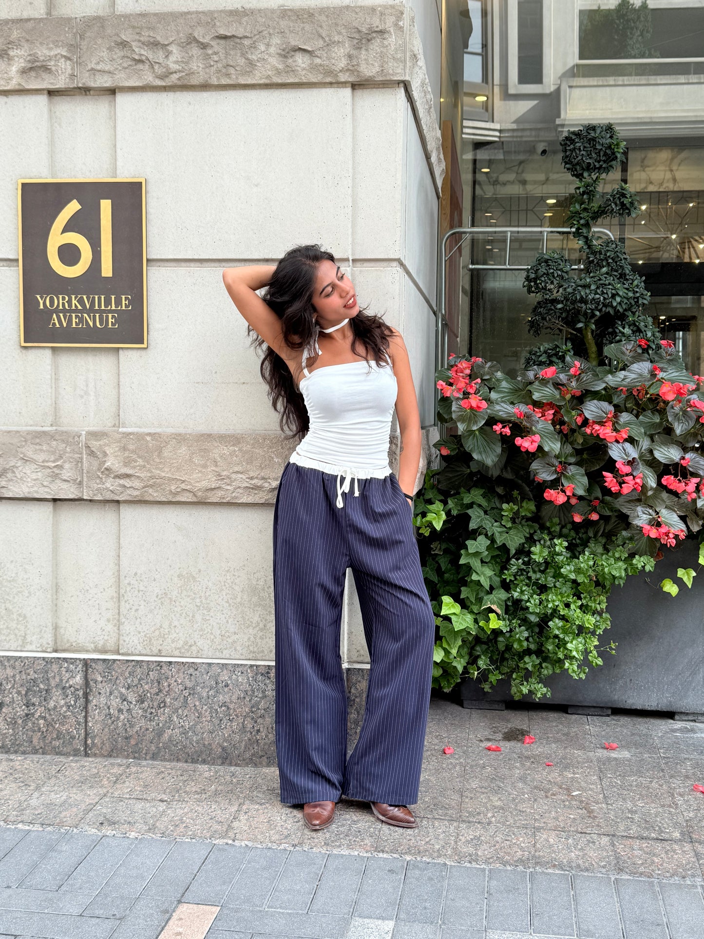 TREDA Pin-striped trousers