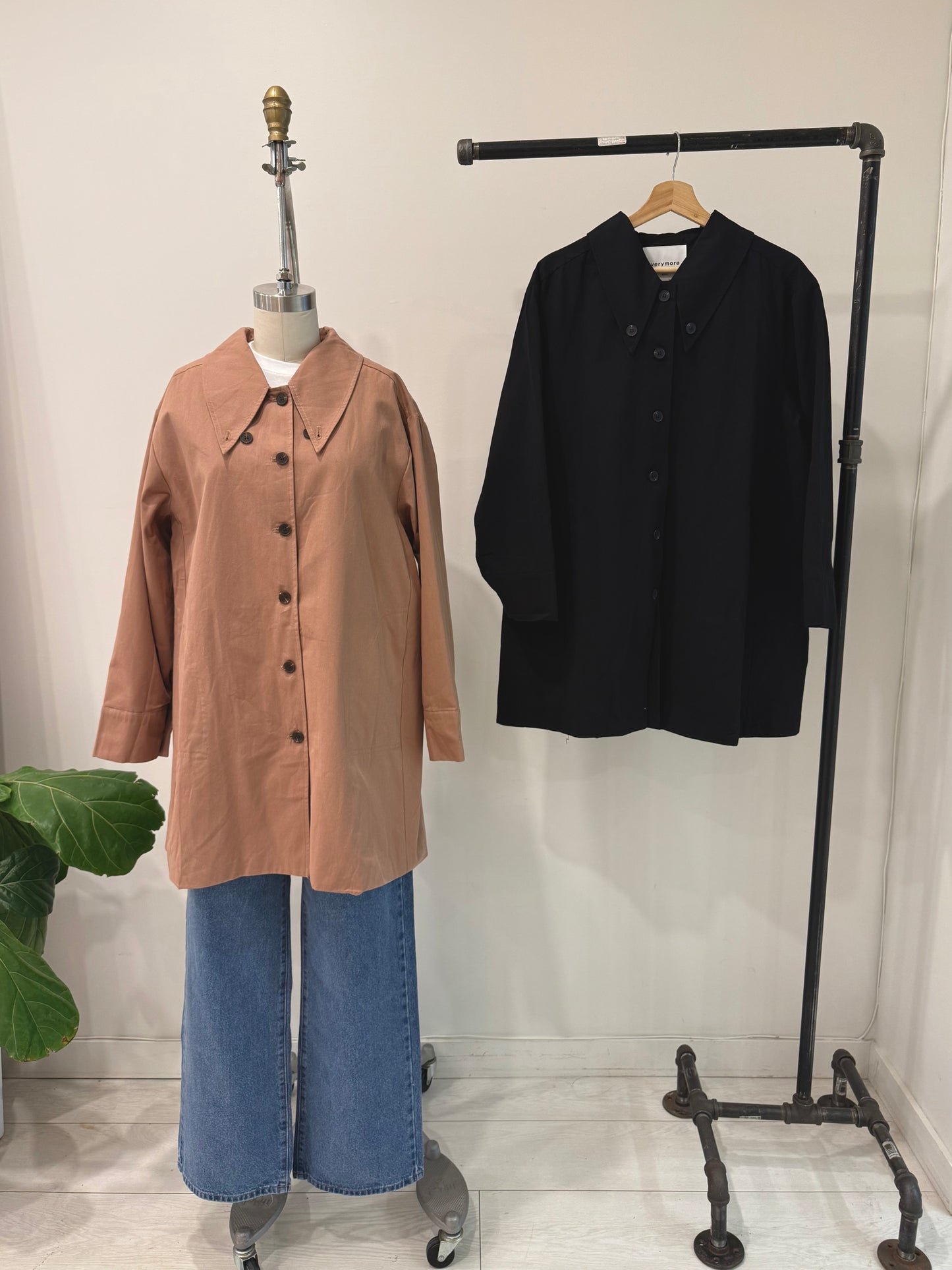 PLETTE Big collar jacket/dress