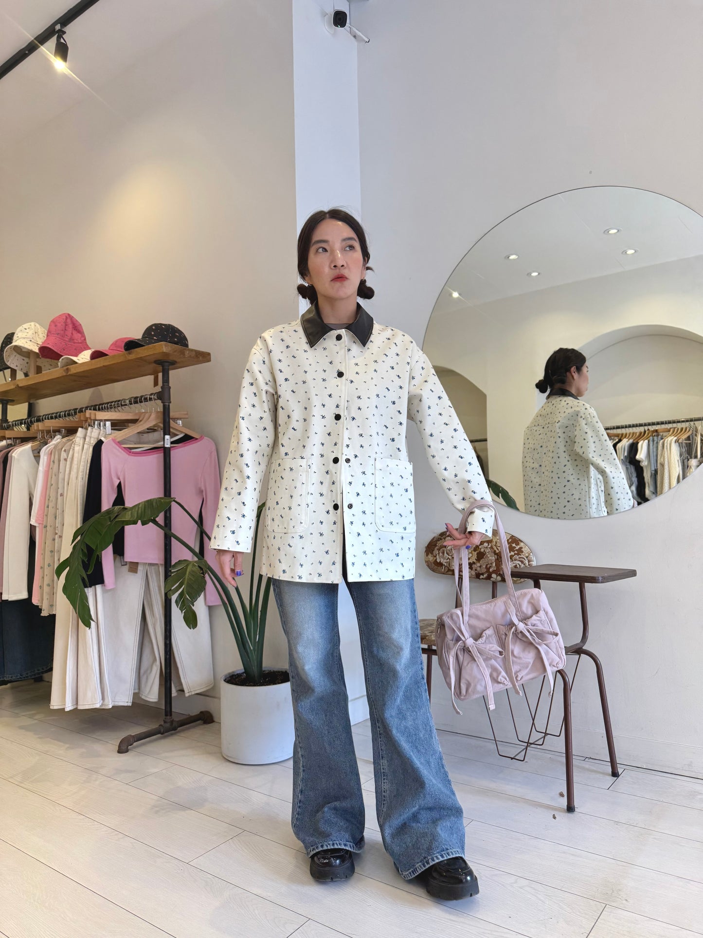 EWON Floral print work jacket