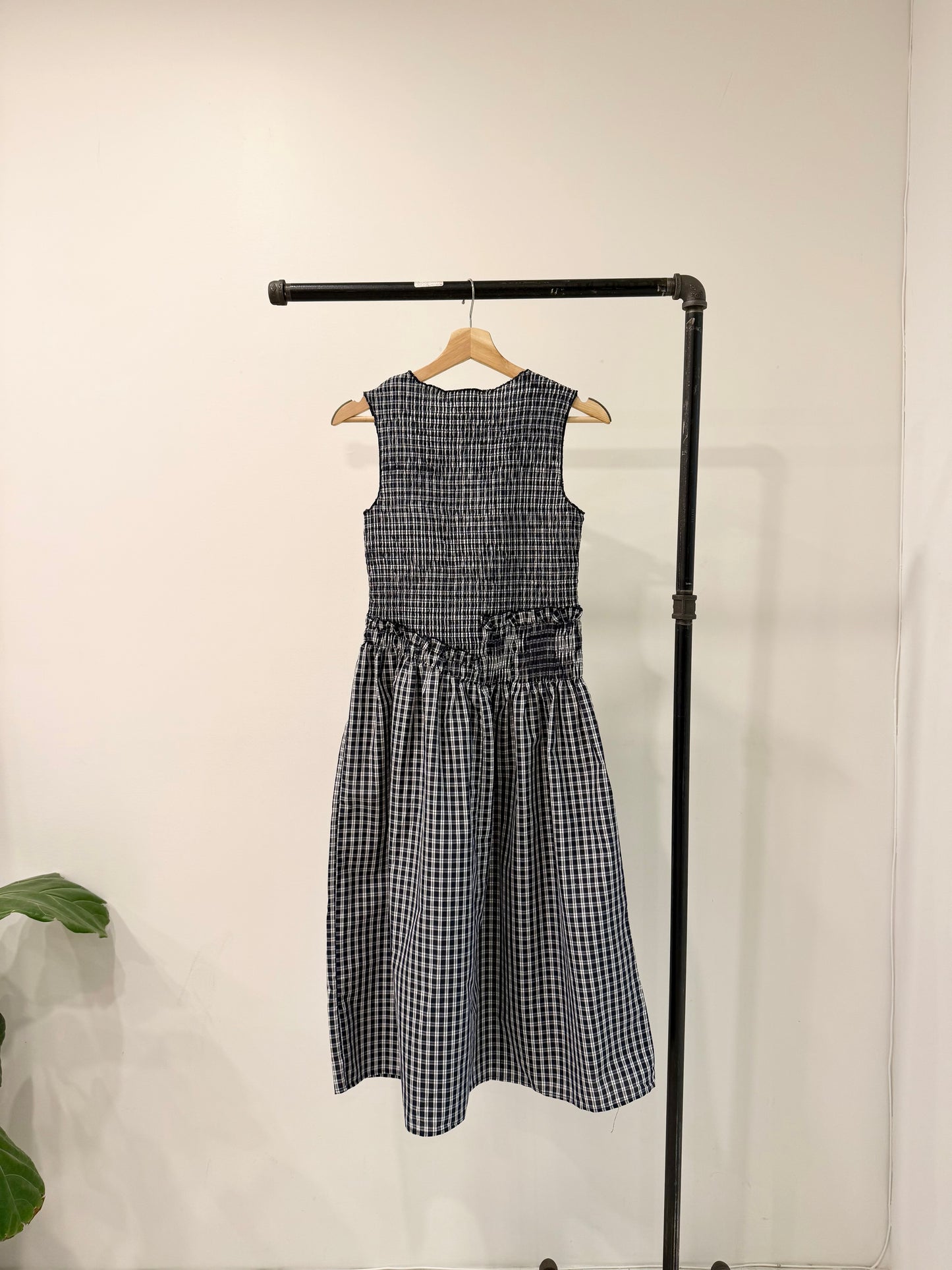 SOMSOM Printed smocked dress