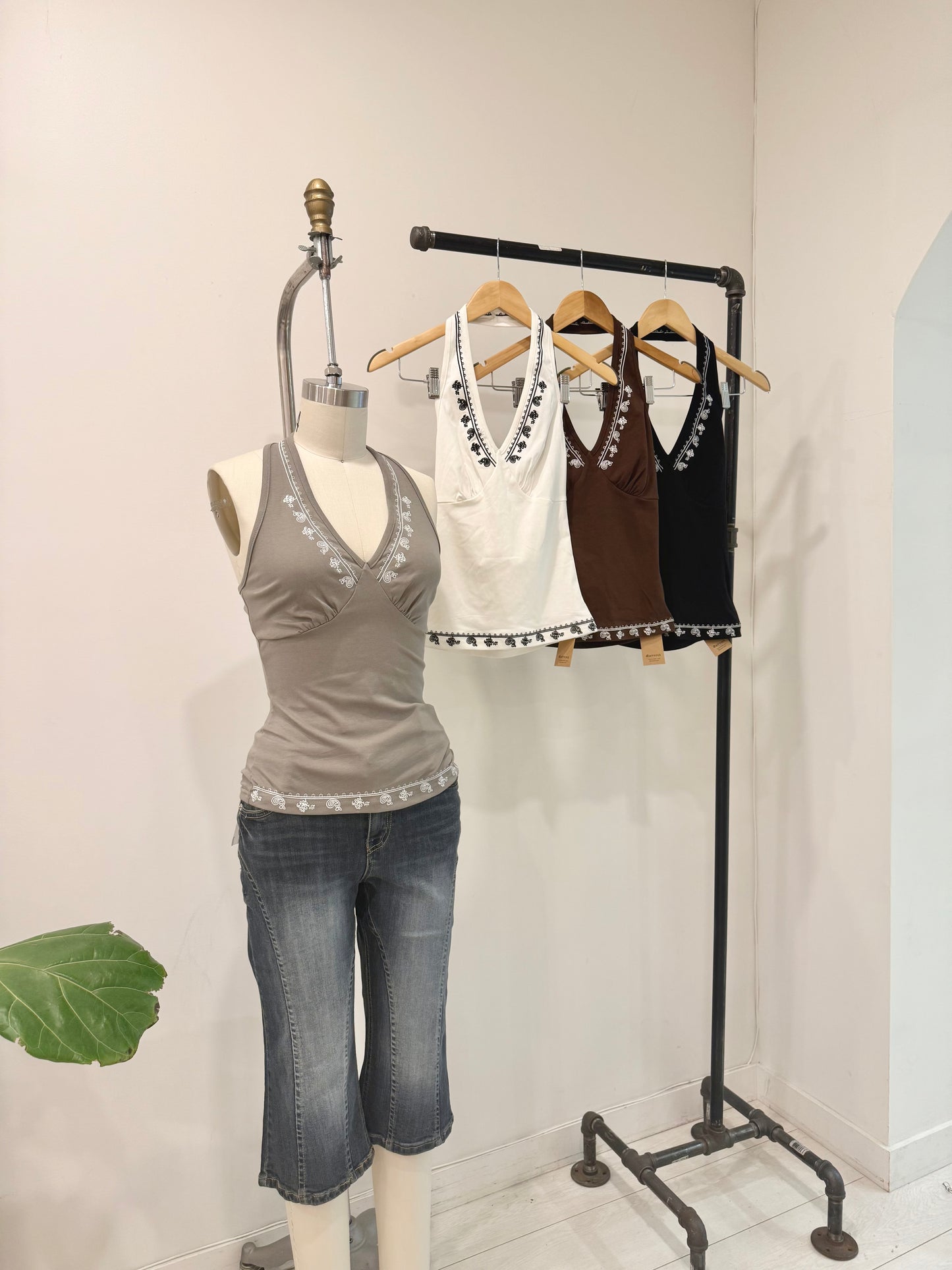 MINA Boho halter top