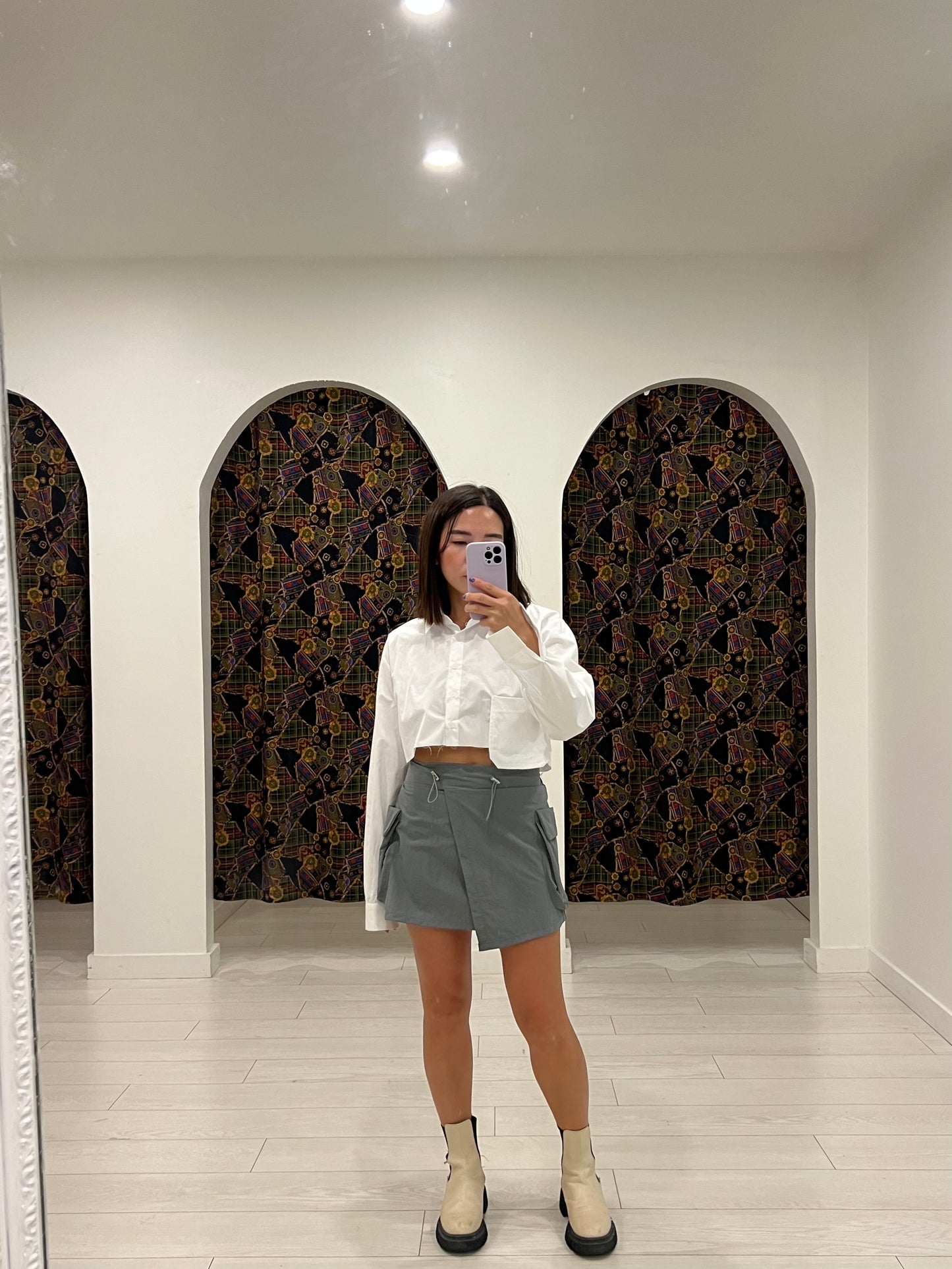 CHADO Cropped shirt