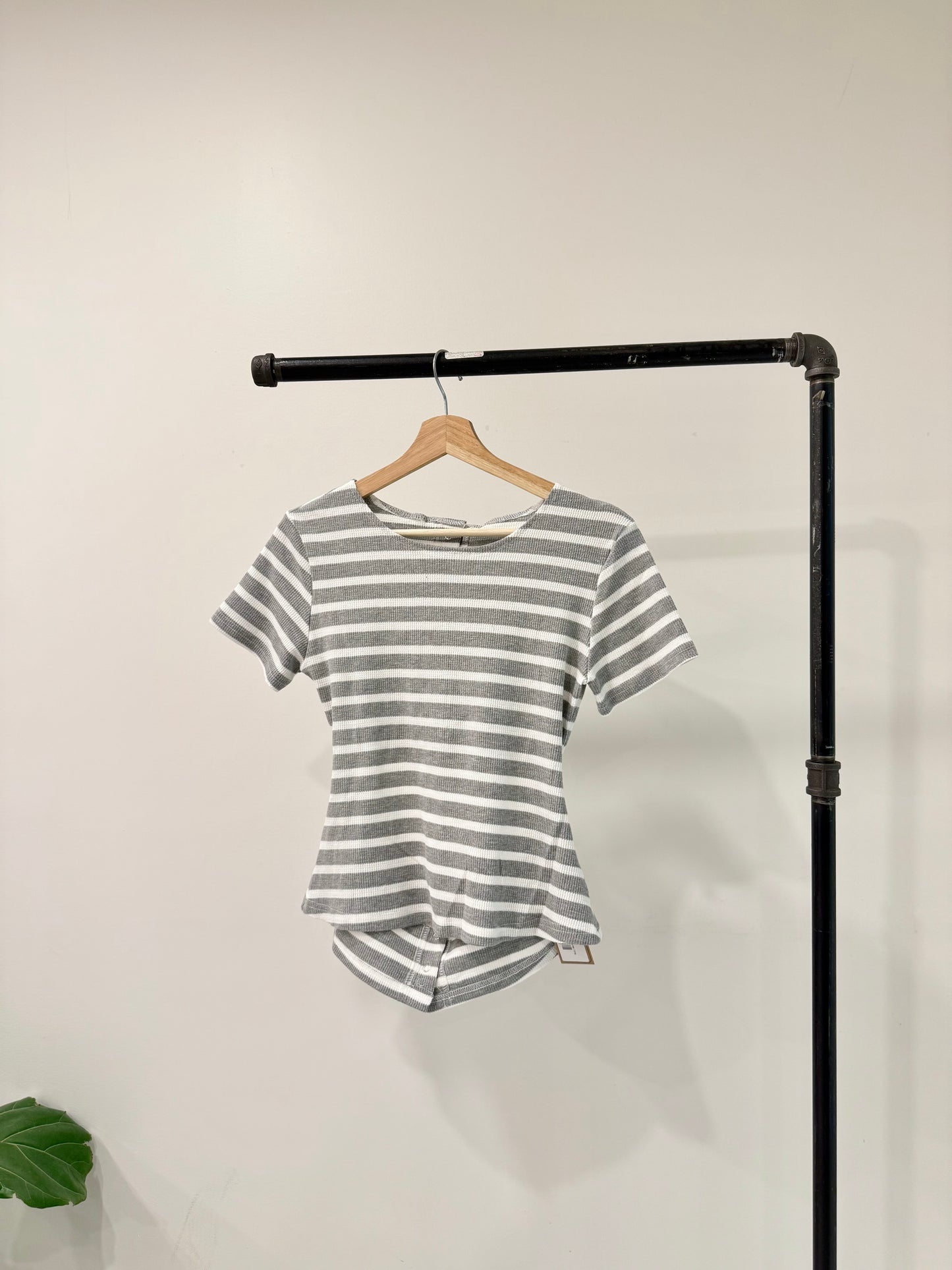 LITTO Stipe backless top