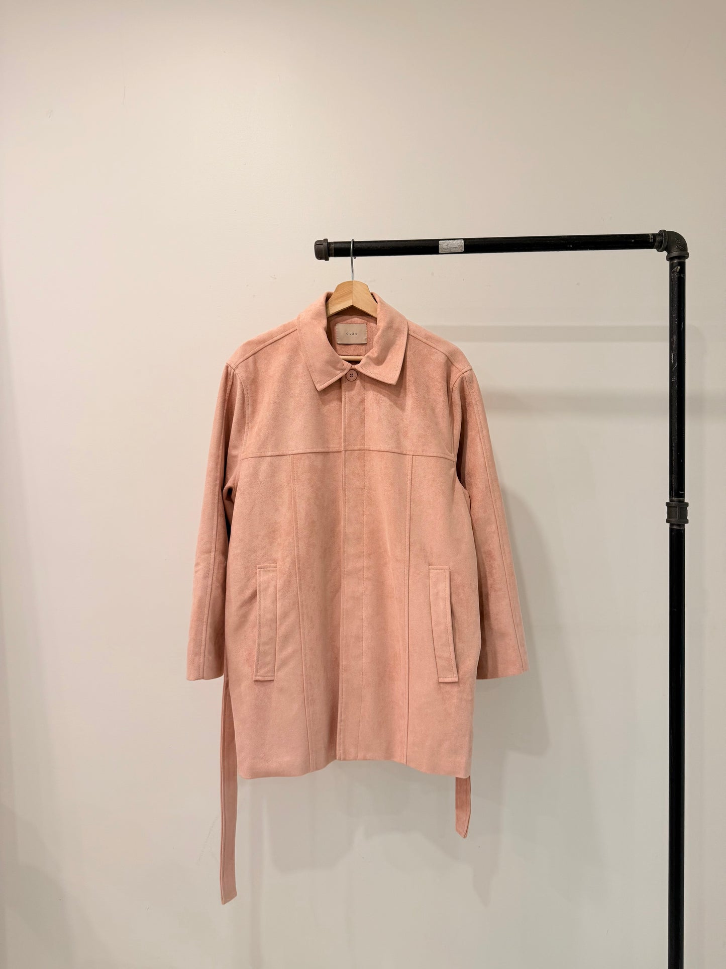 SAINT Vegan suede coat