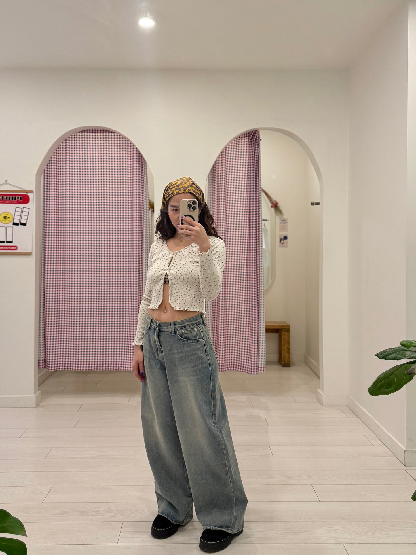 FORTY Acid washed baggy jeans