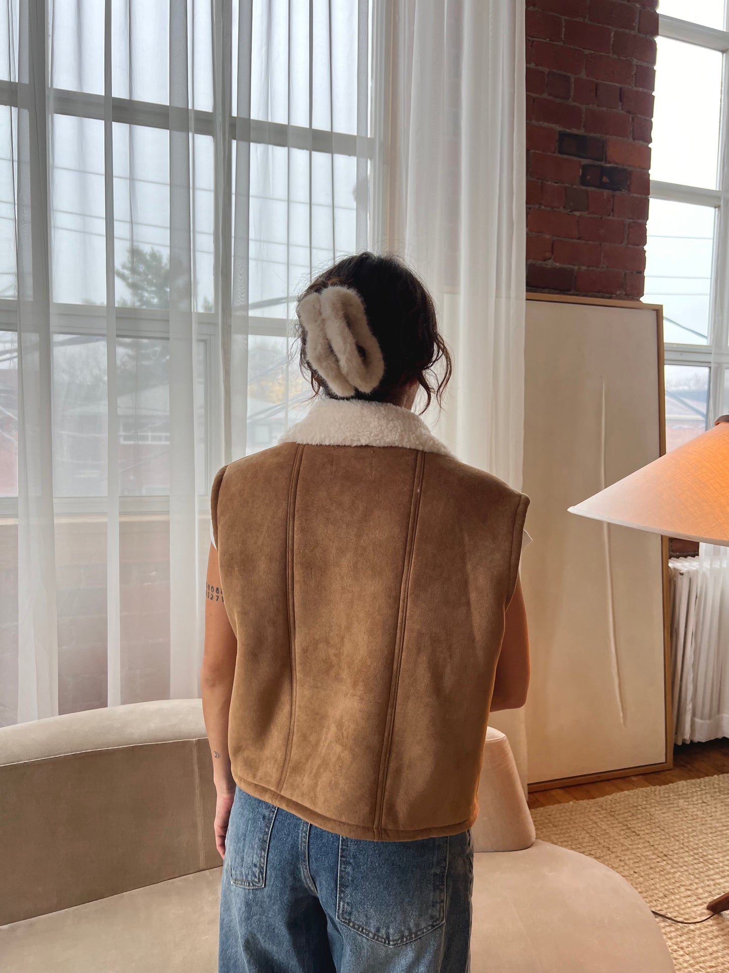 SANK Shearling vest