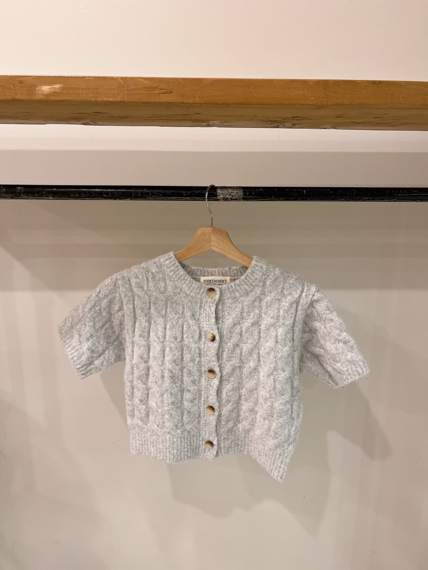GABEL Cable-knit short sleeve top