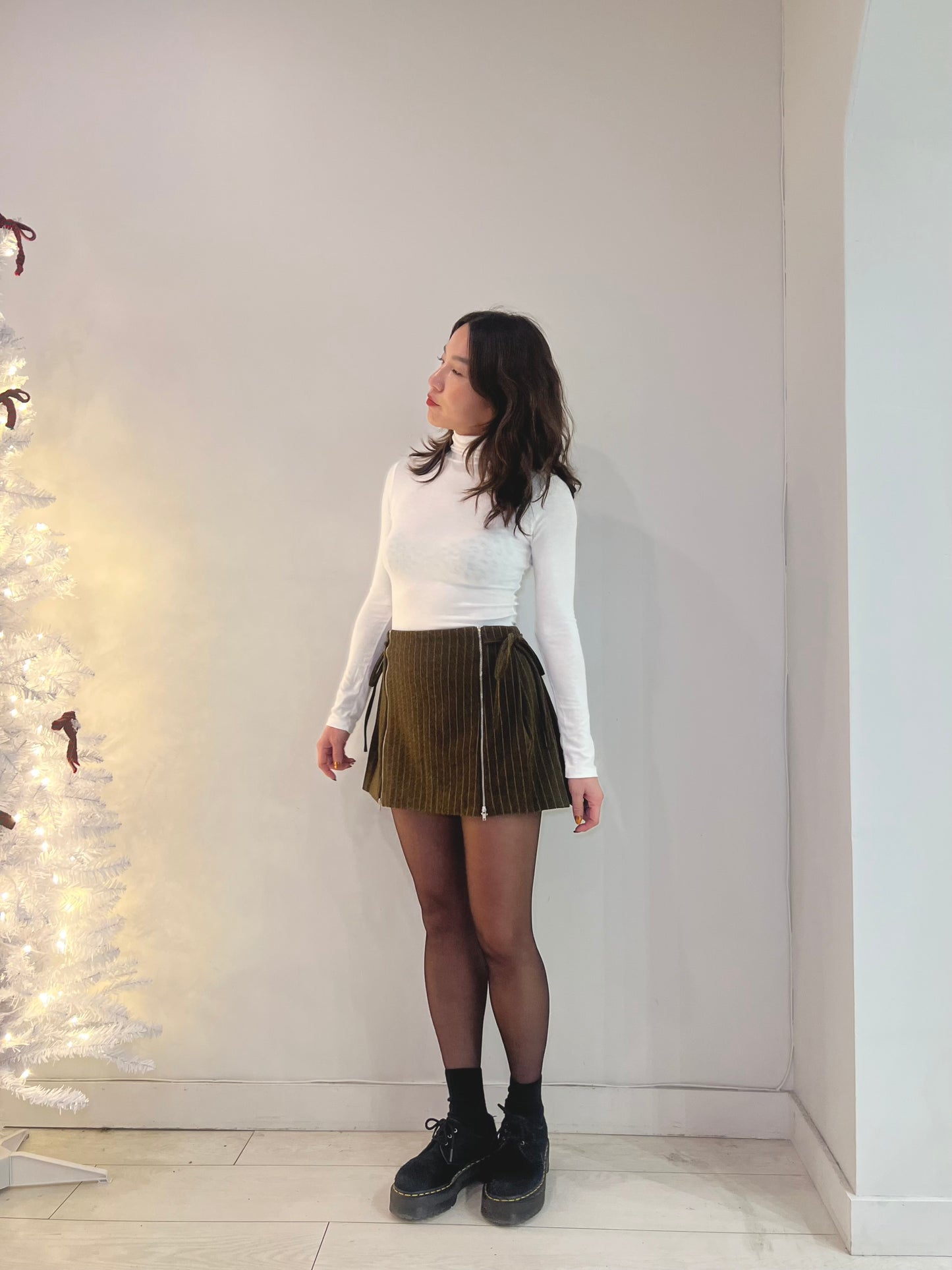 VIVIAN Basic turtleneck top