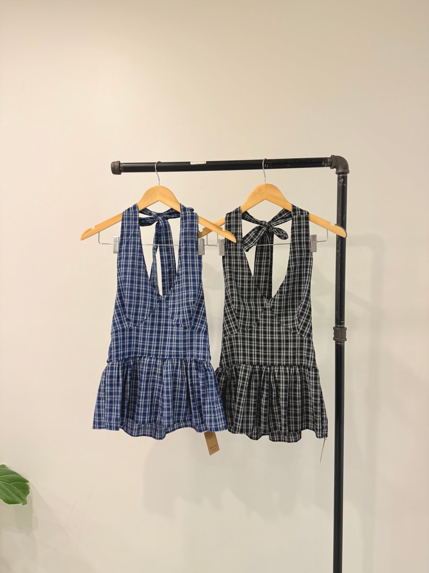 ELEM Plaid halter top