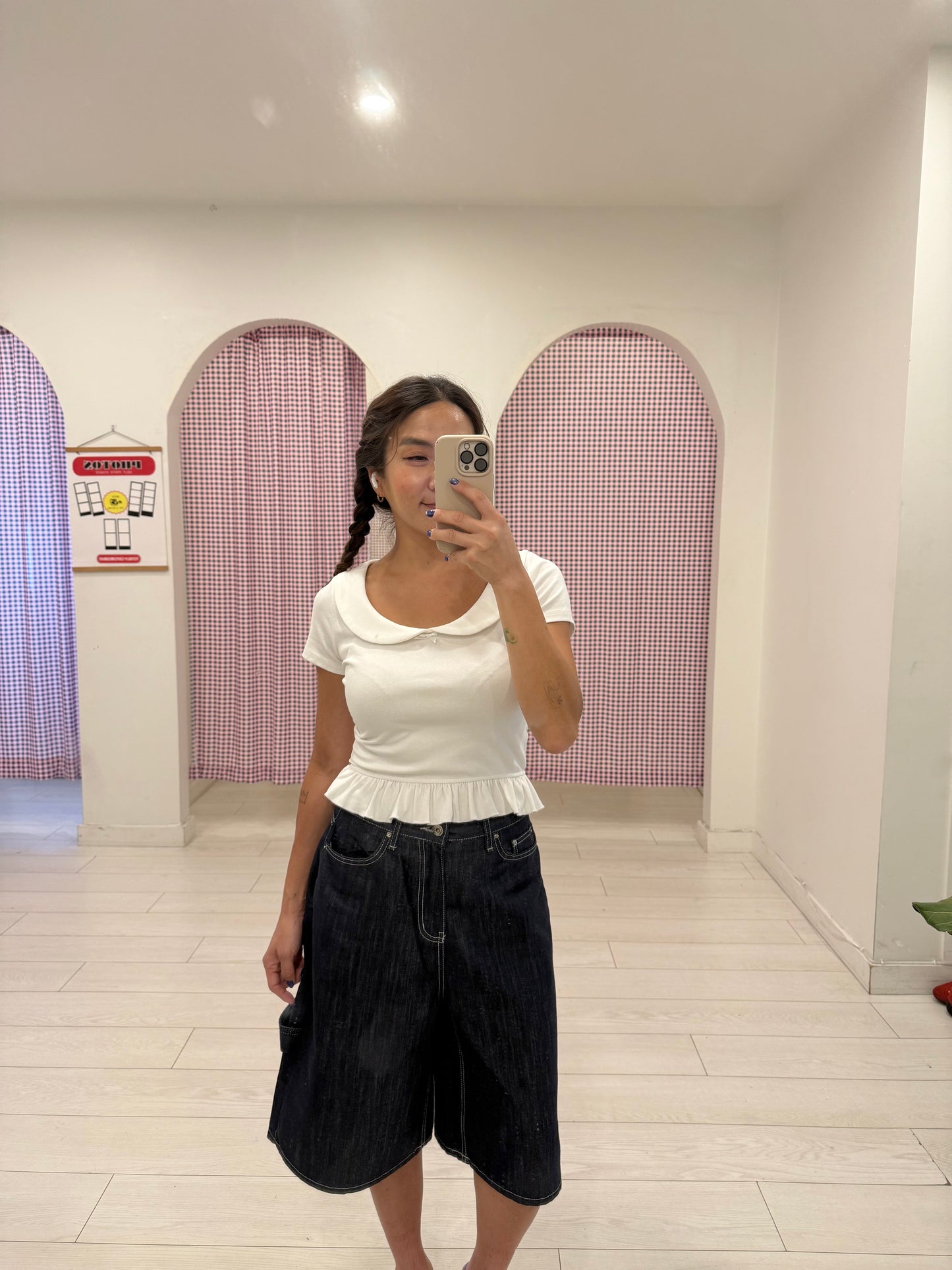 BODA Peterpan collar top