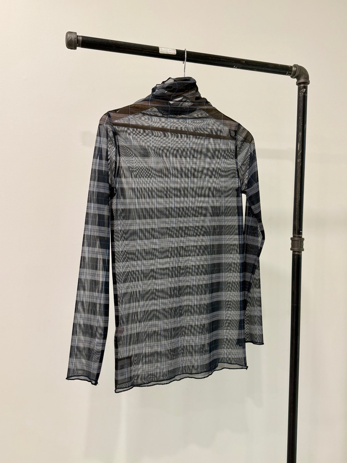 ROYAL Plaid mesh top