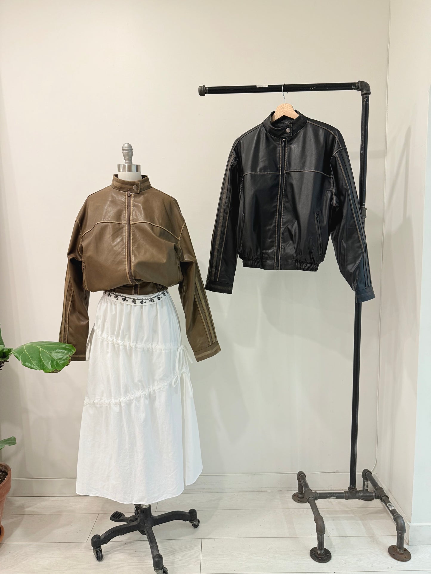 DAM Leather bomber jacket