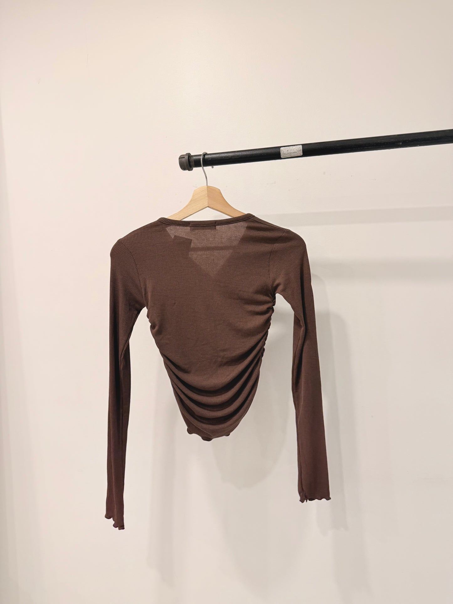 HOTO Ruched button-up top
