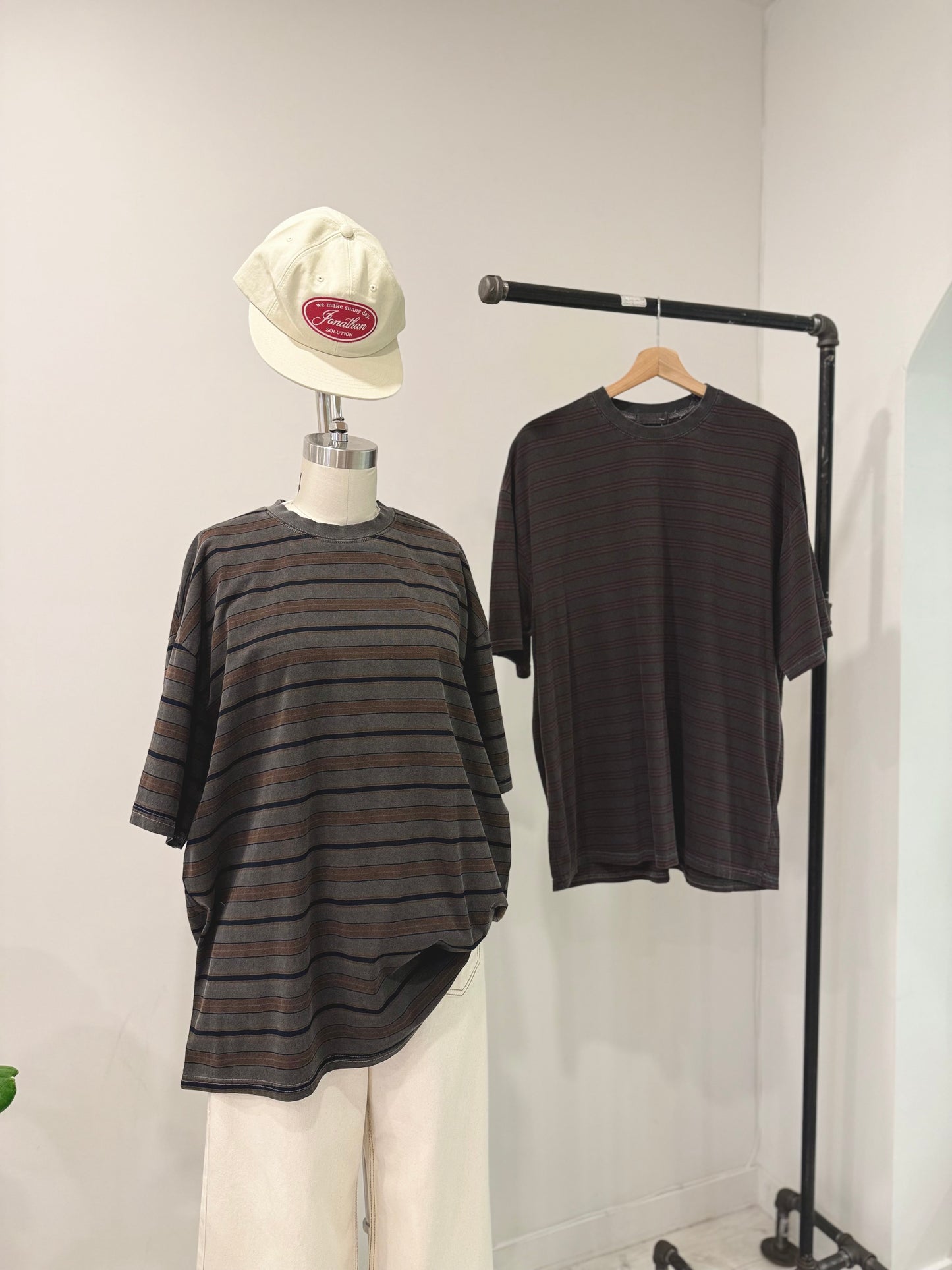 CRAY Striped boxy tee