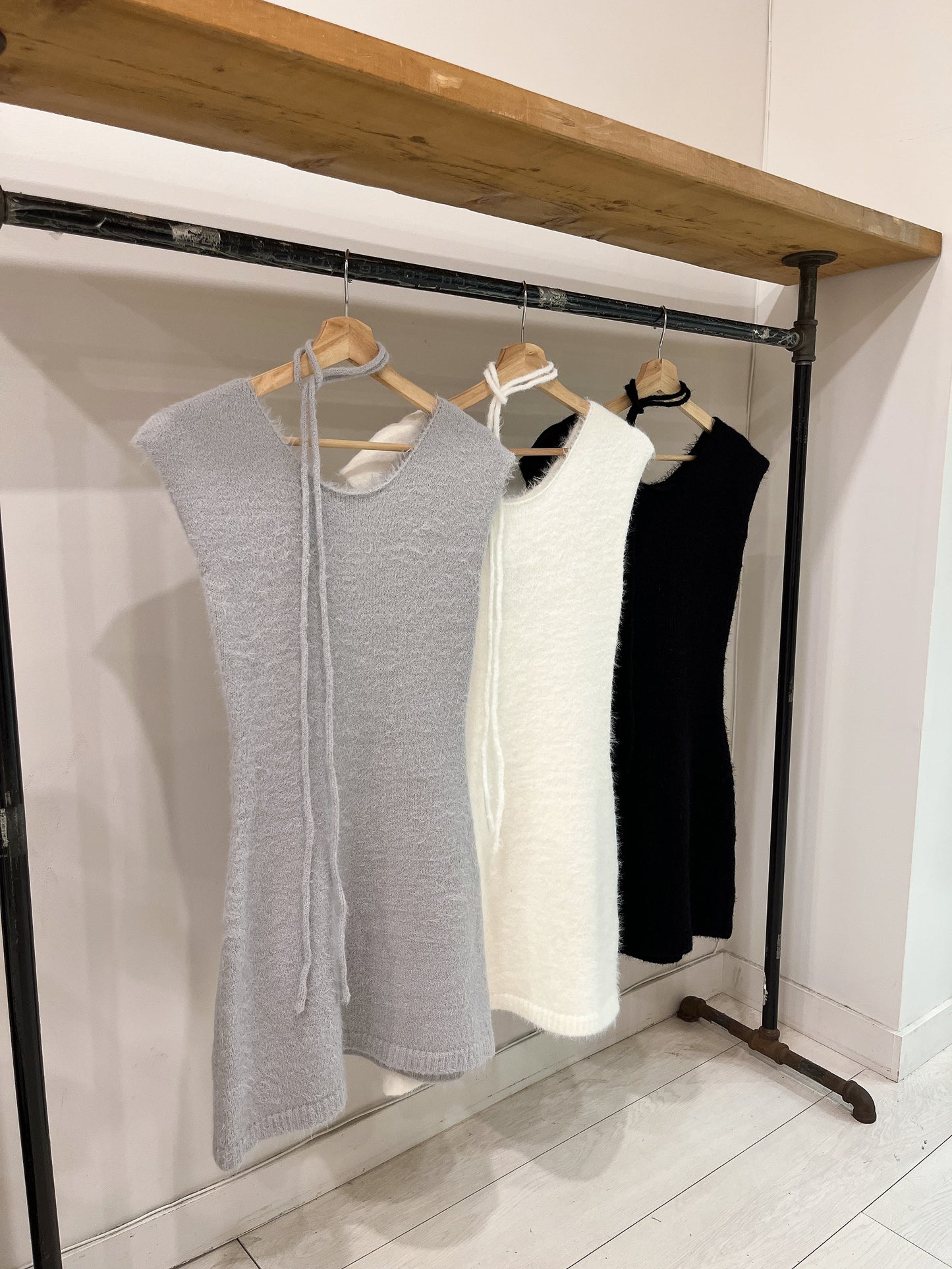 SIWIG Fuzzy mini dress