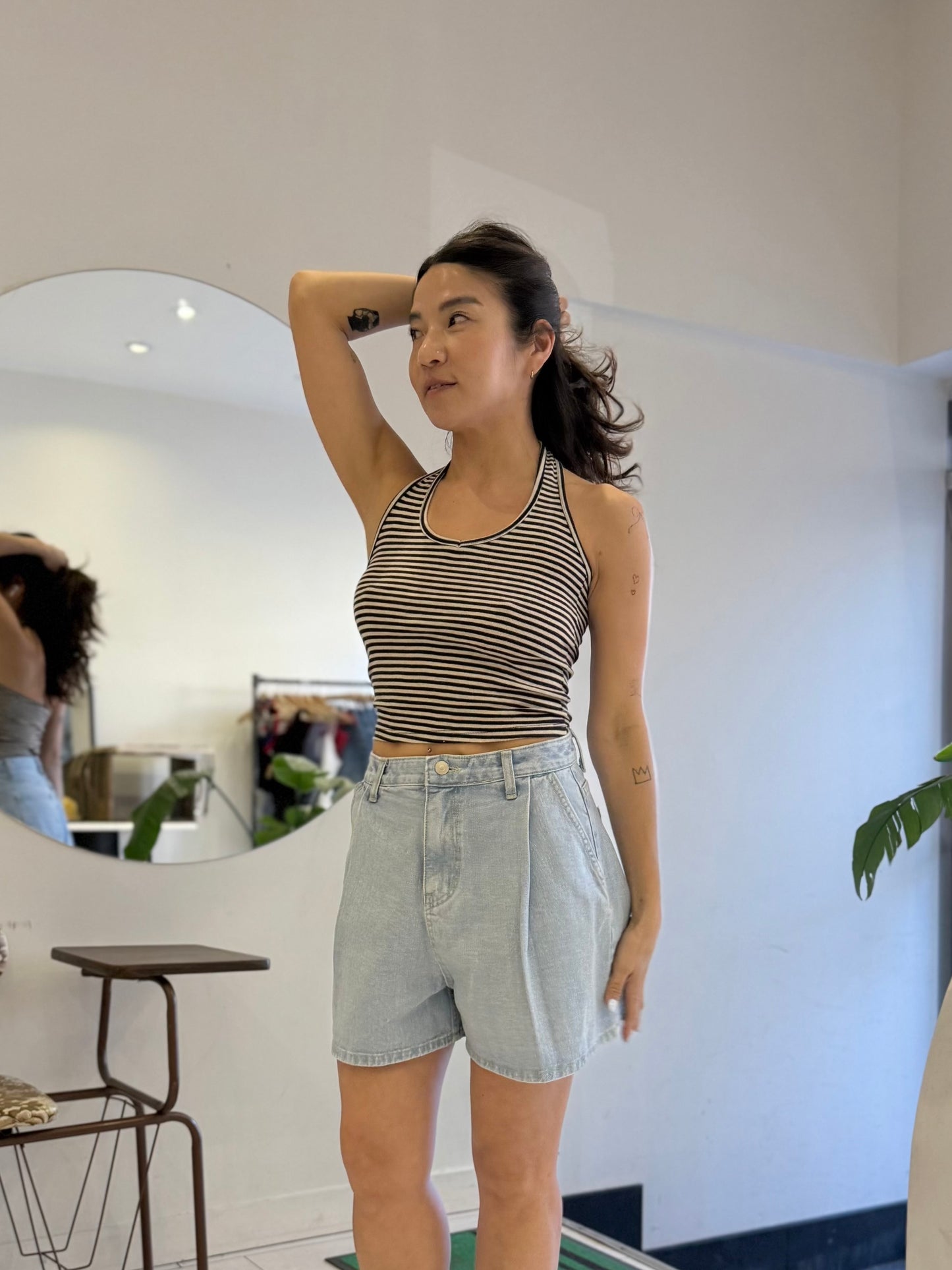 LIFTY Stripe halter top