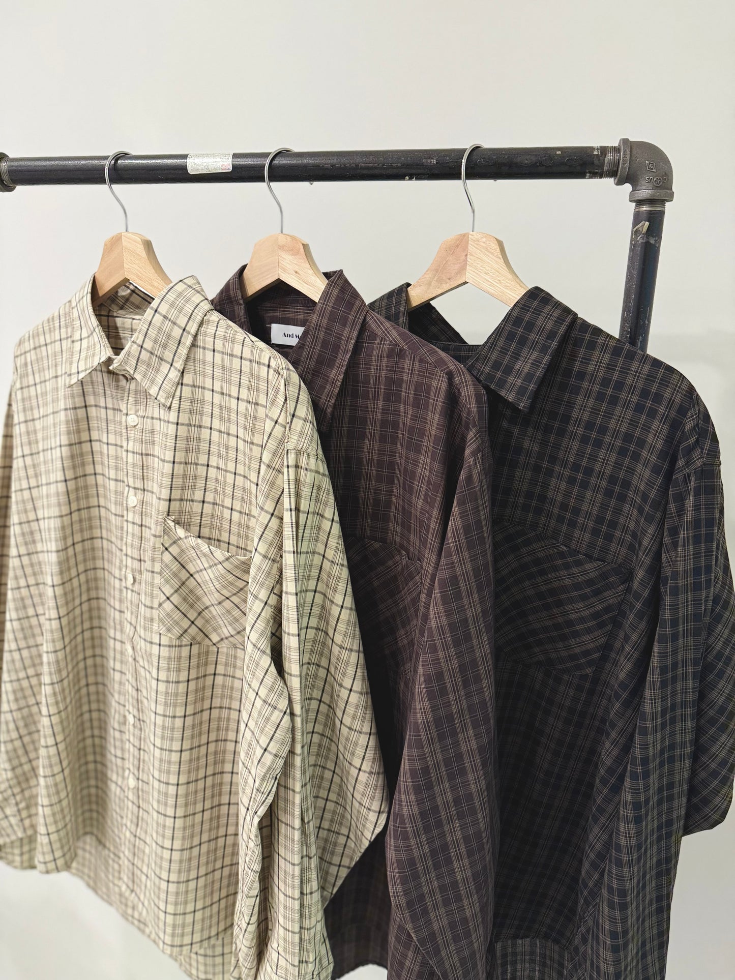 LAO Plaid oversized shirt