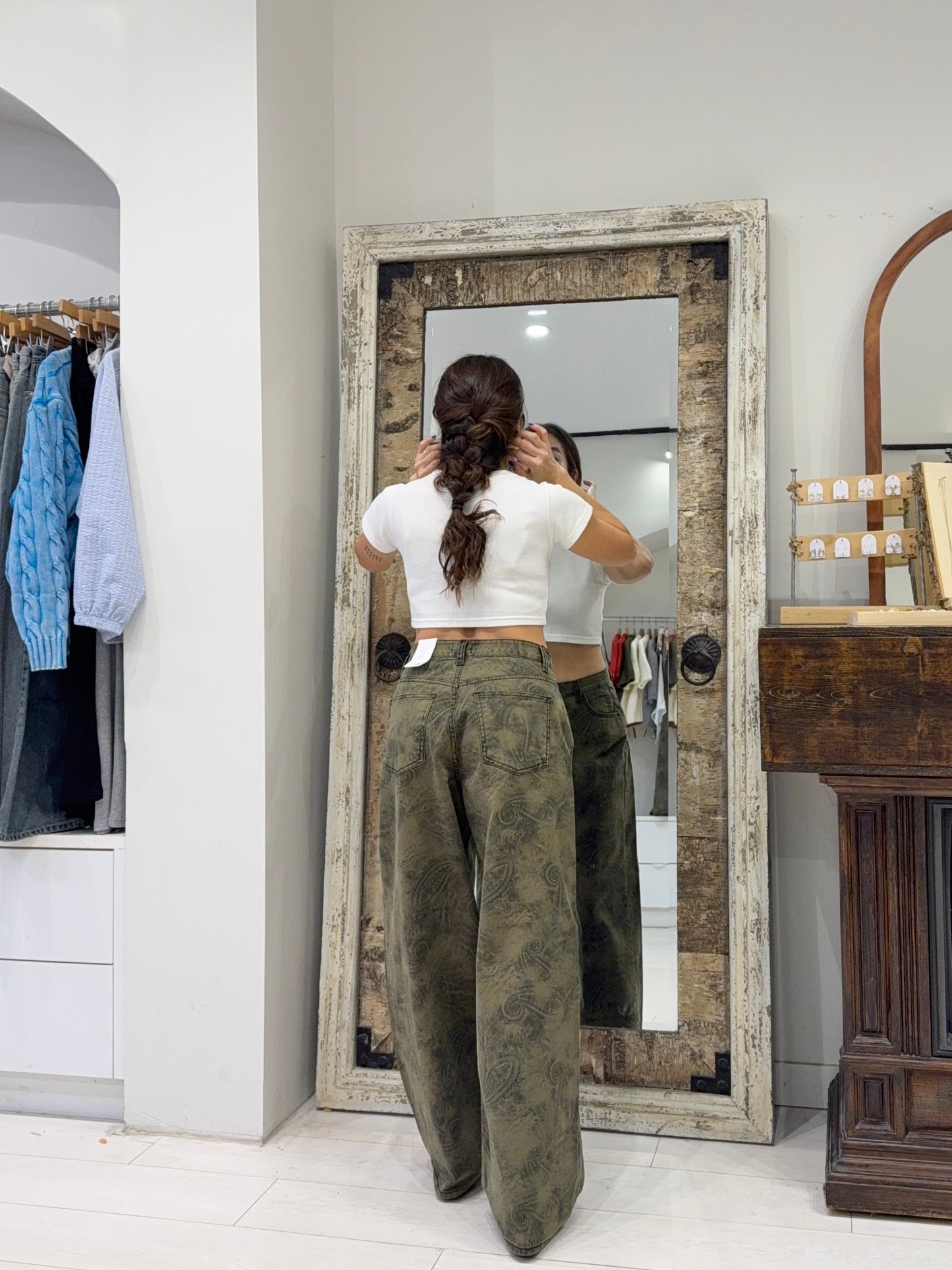 NIGHT Paisley print jeans