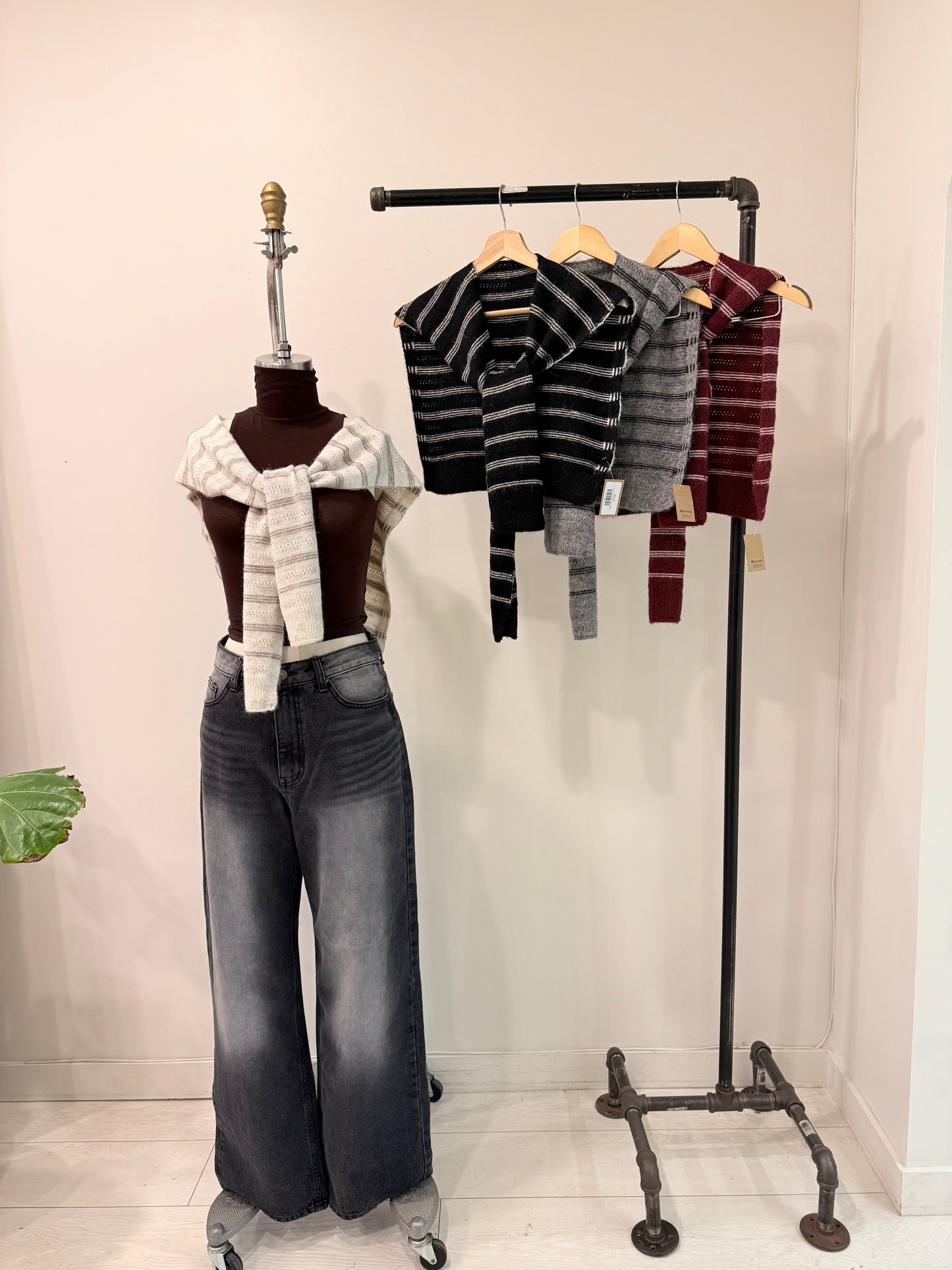 THIS Faux cardigan scarf