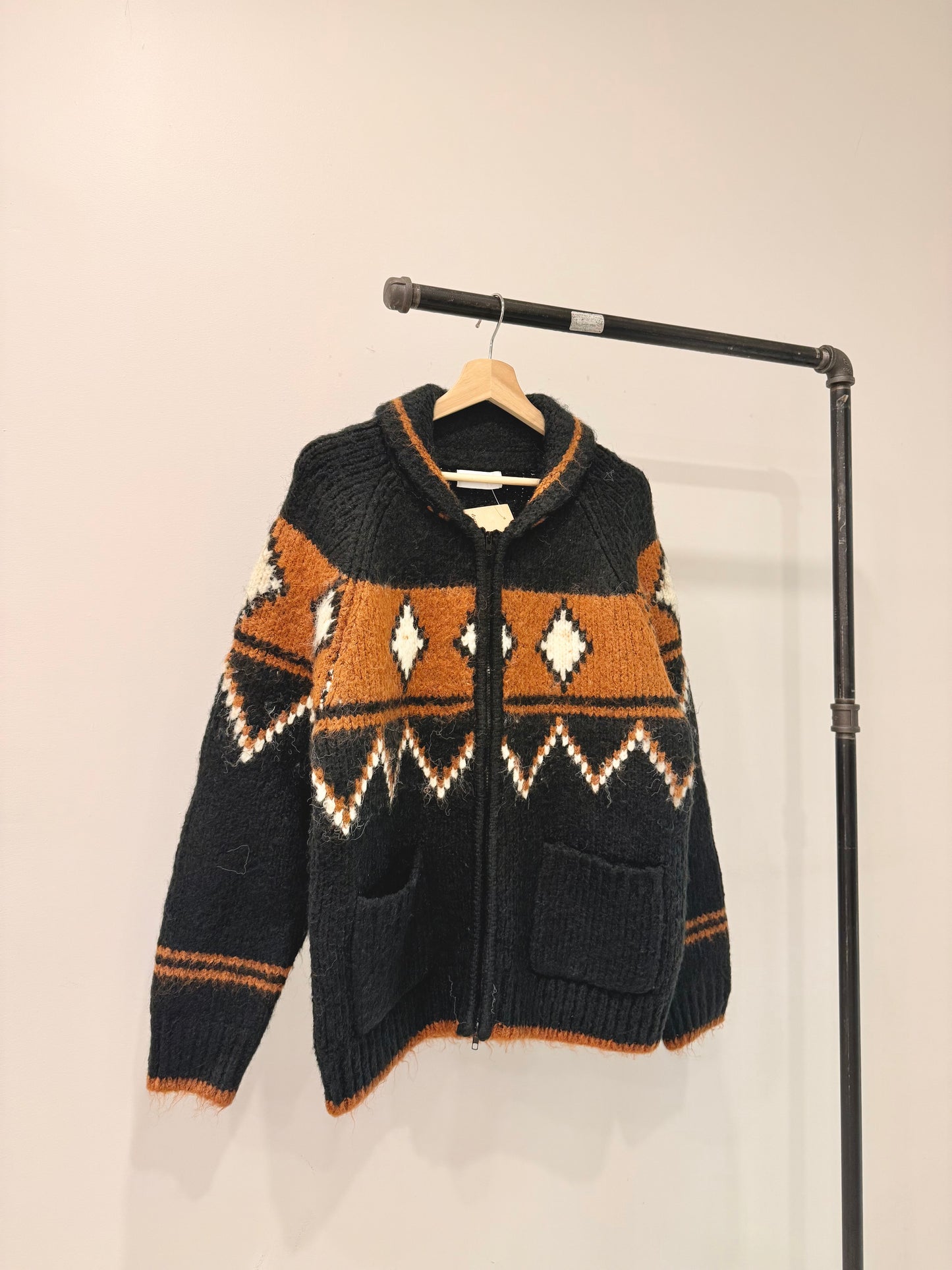 GOLDEN Heavy zip-up sweater