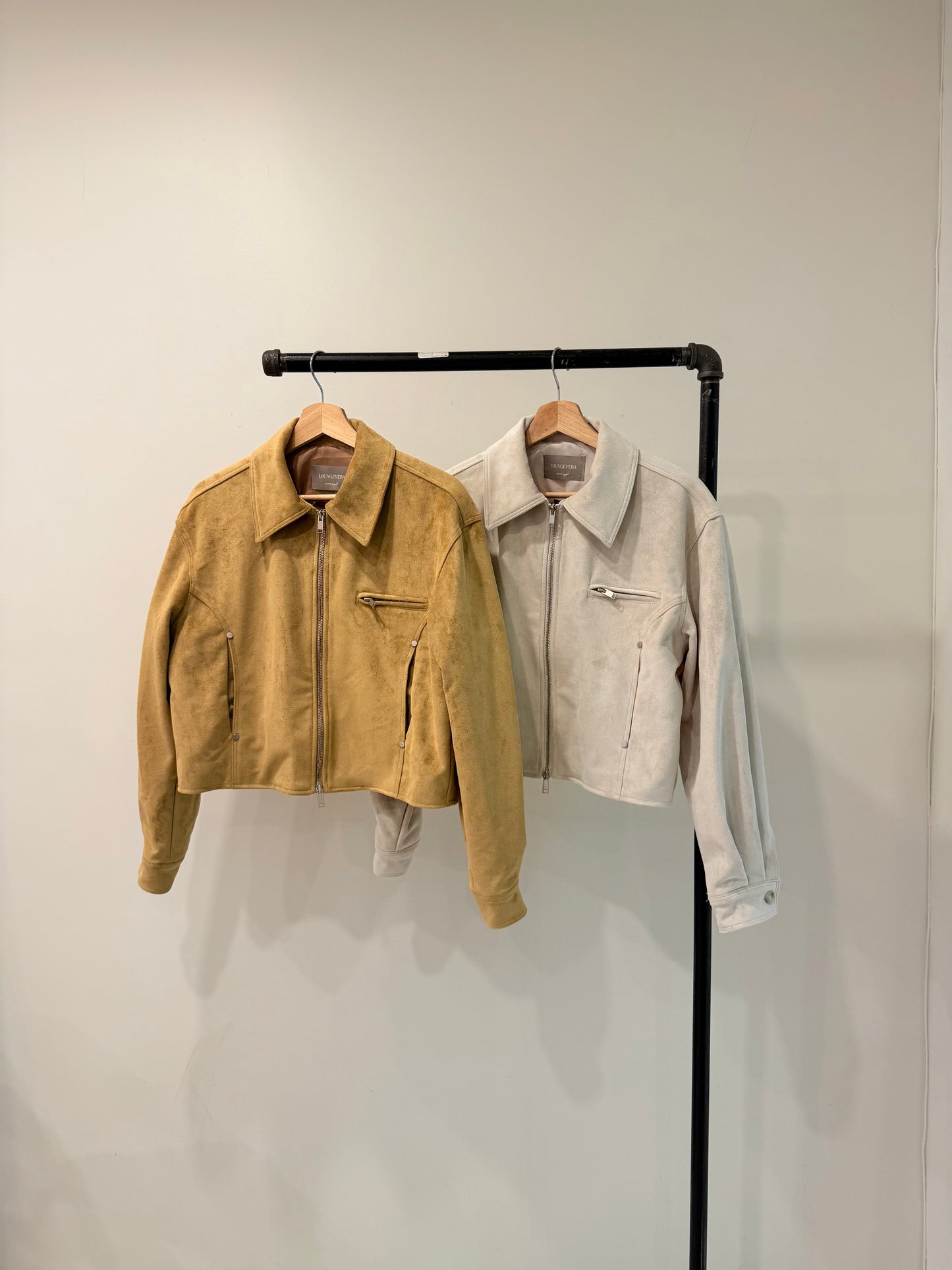 WHY Suede bomber jacket