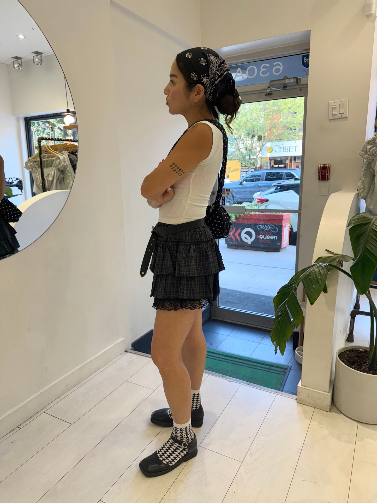 YANNY Mini tiered skirt