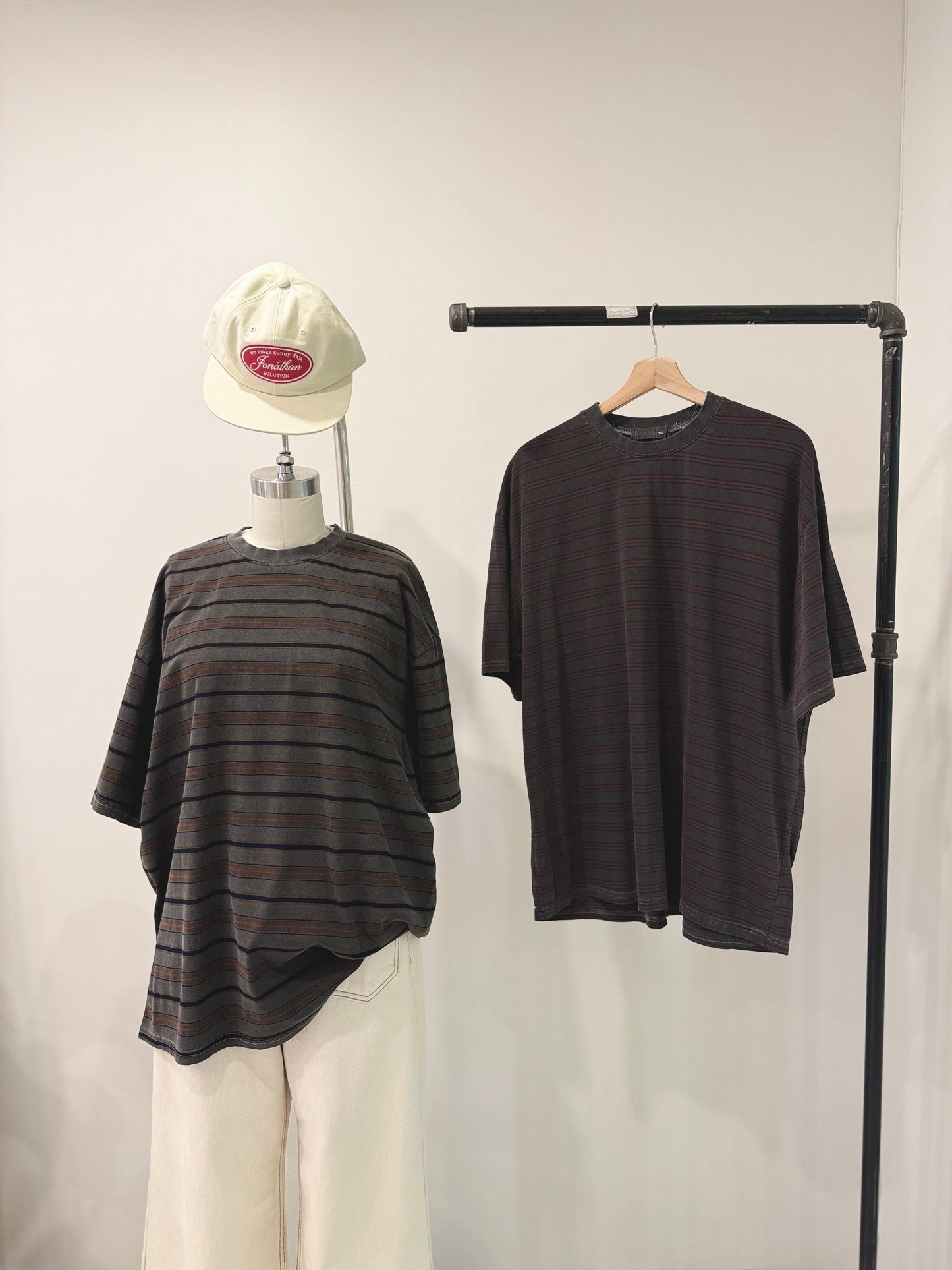 CRAY Striped boxy tee