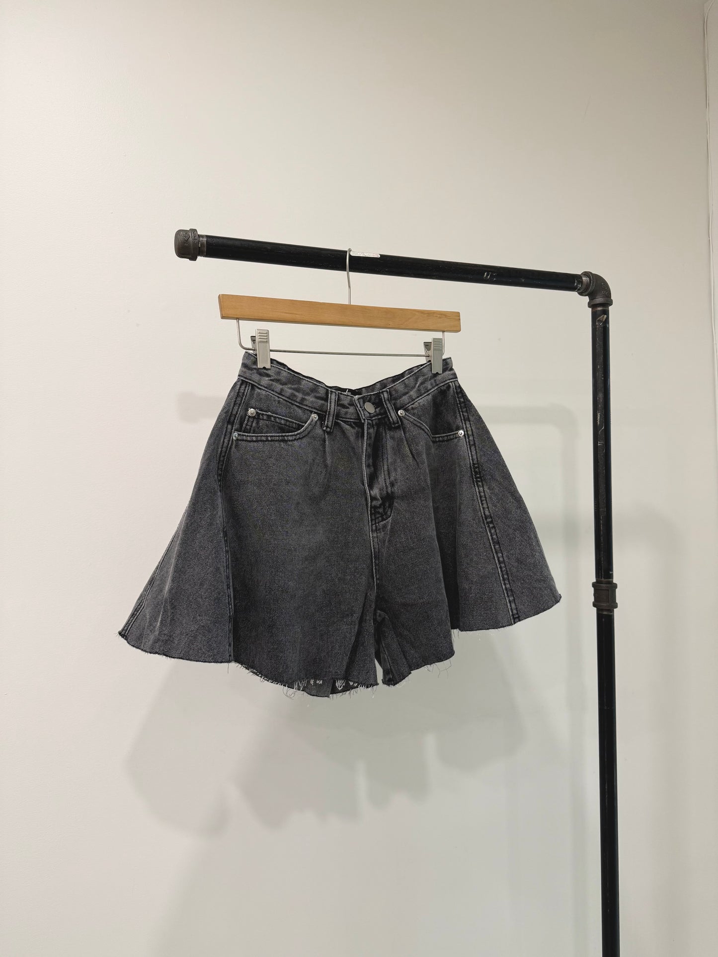 SKET Flare denim shorts