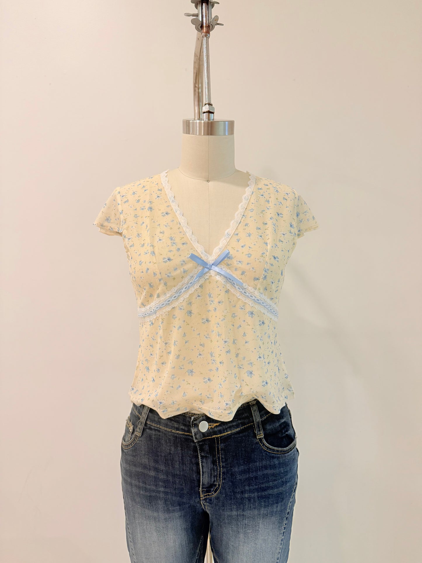 NARA Printed mesh top