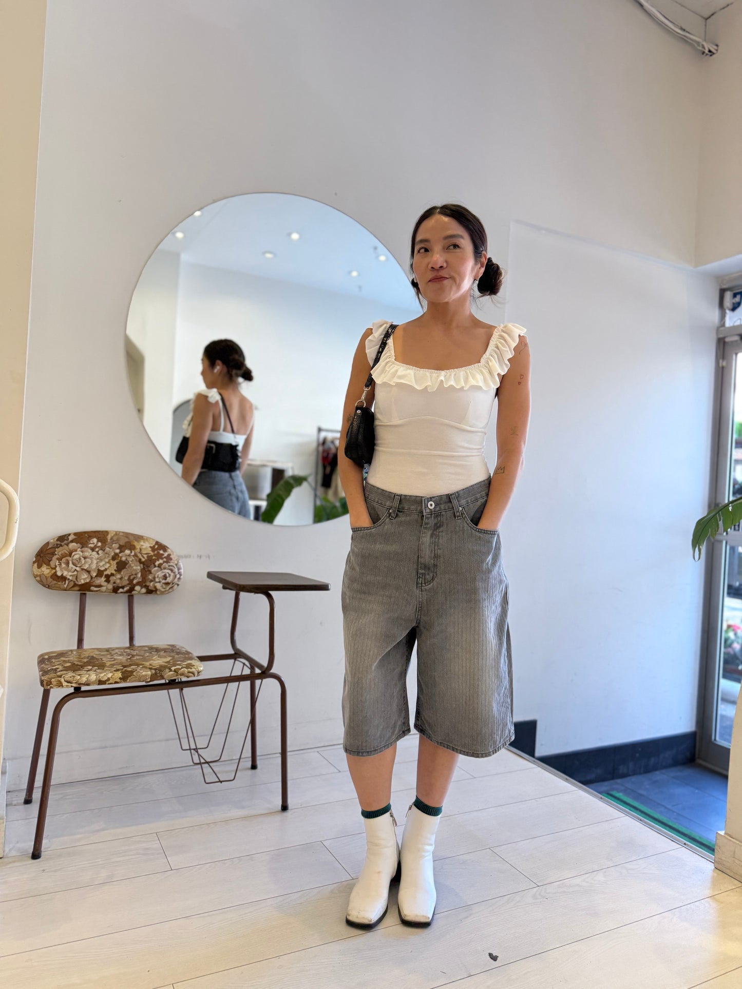 POZE Ruffle tank top