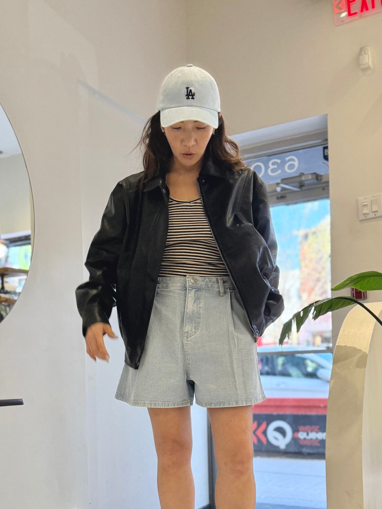 FIGA Vegan leather bomber