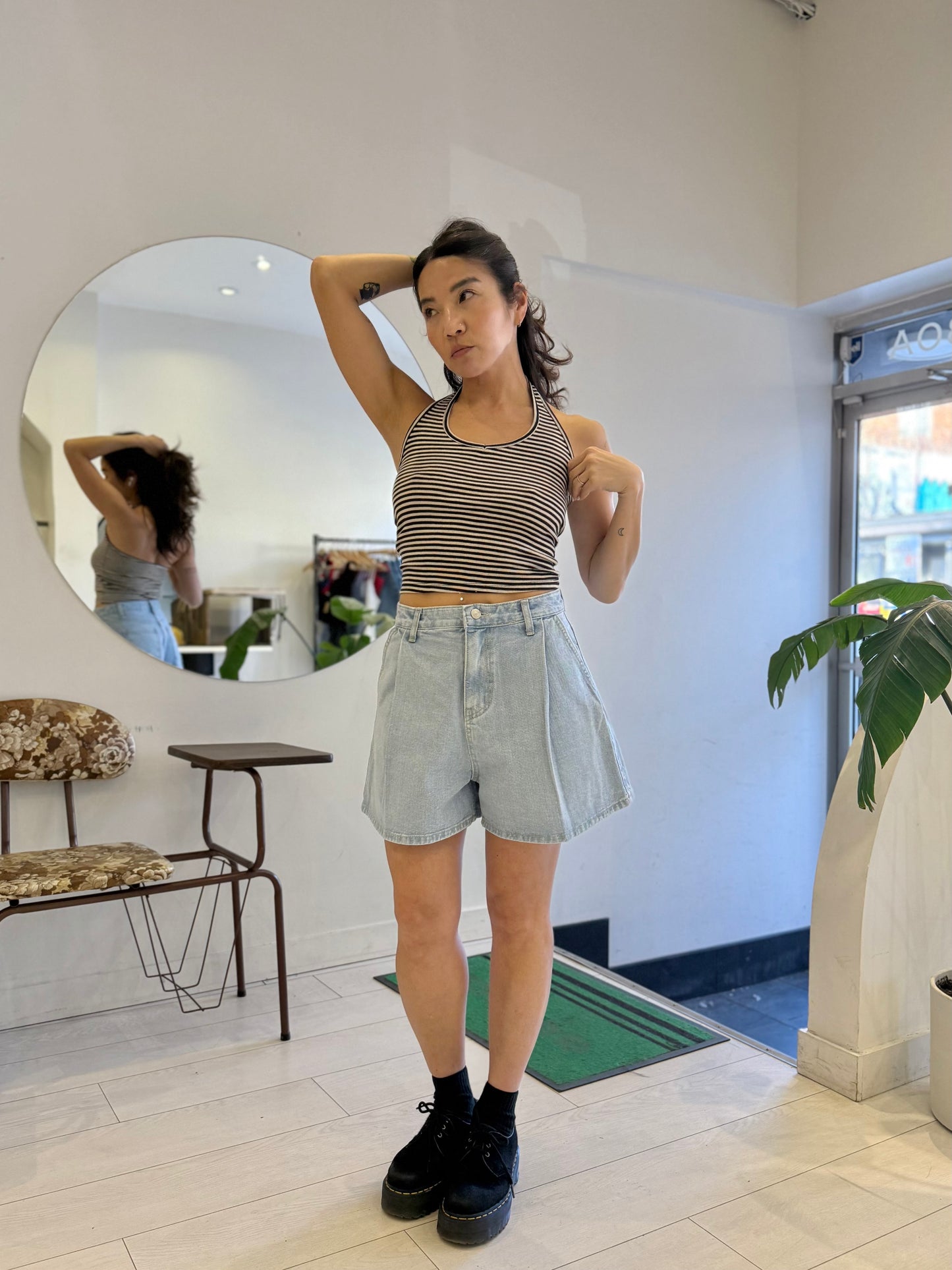 LIFTY Stripe halter top