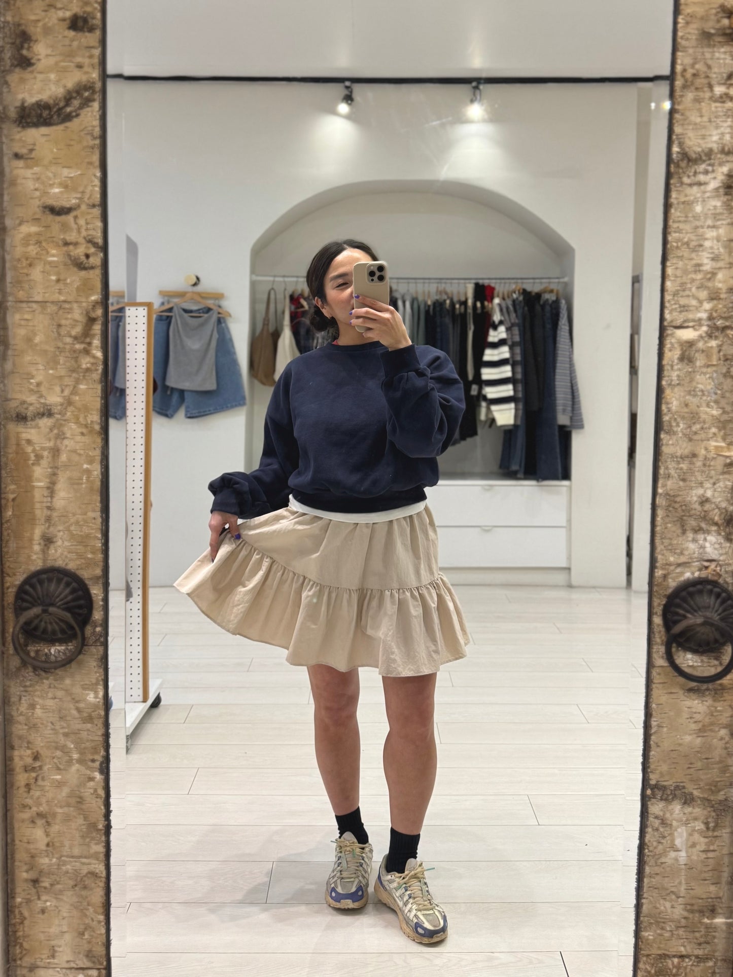 CELLO Tiered mini skirt