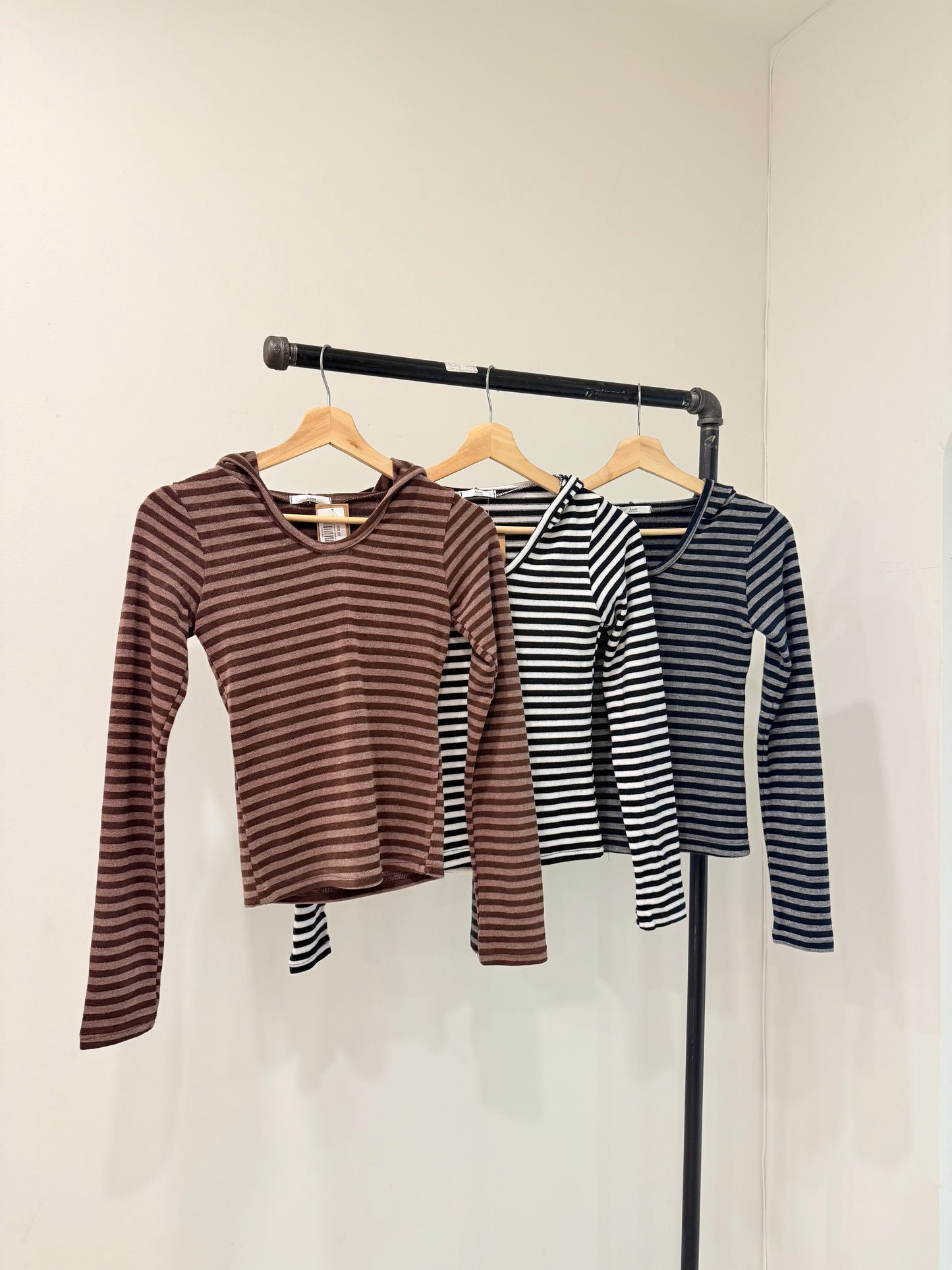 MAREY Striped hoodie
