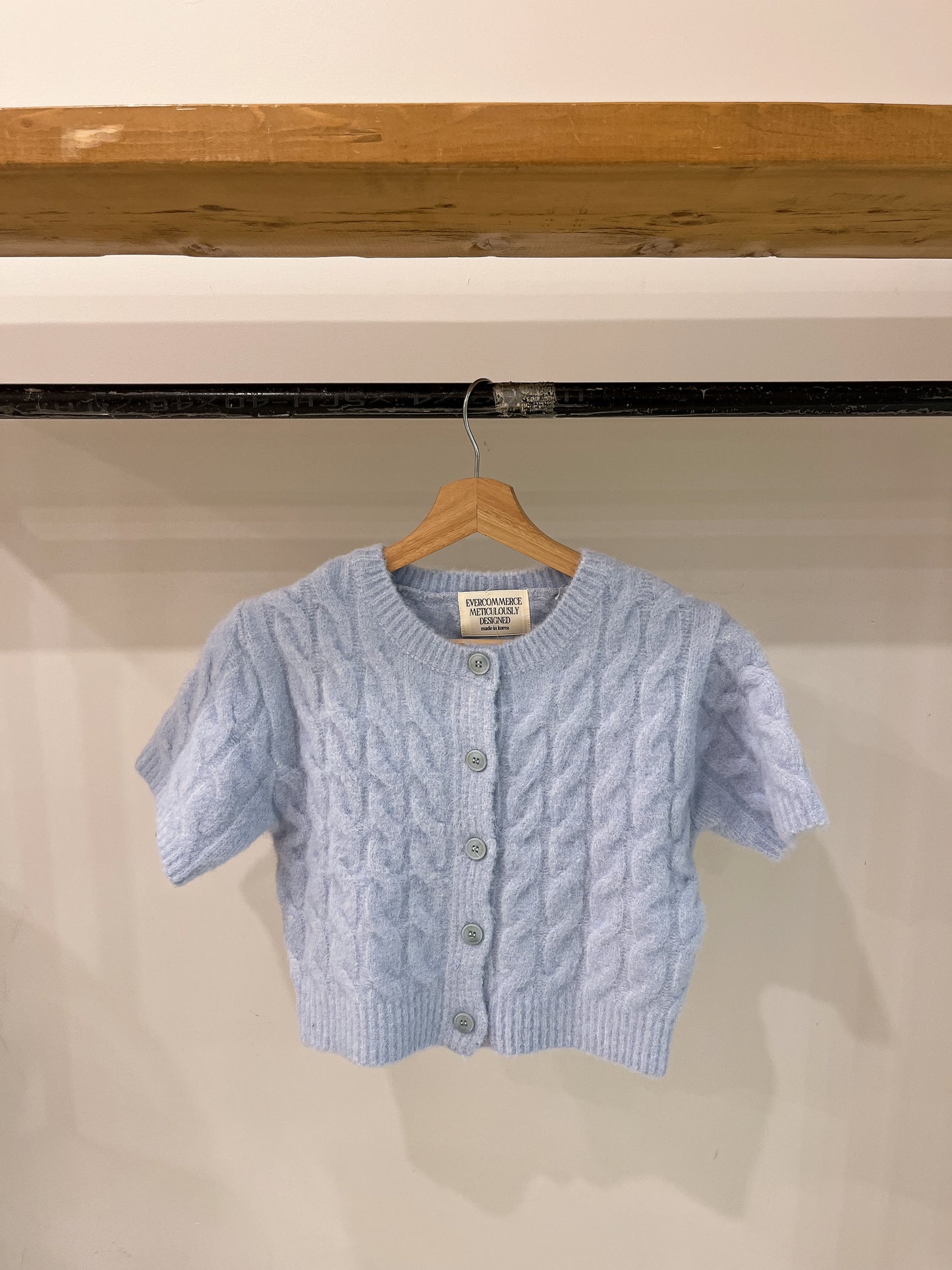 GABEL Cable-knit short sleeve top