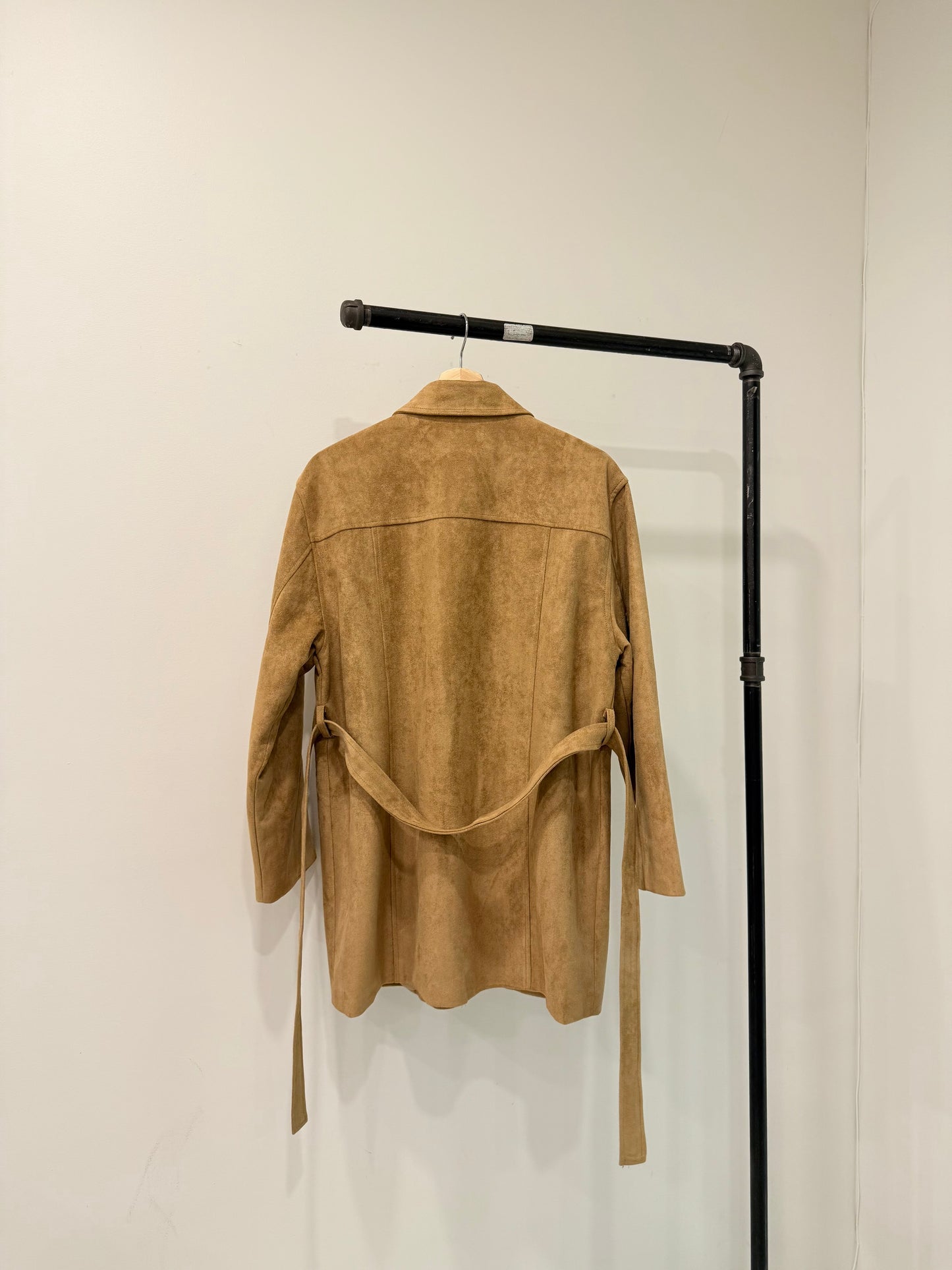 SAINT Vegan suede coat