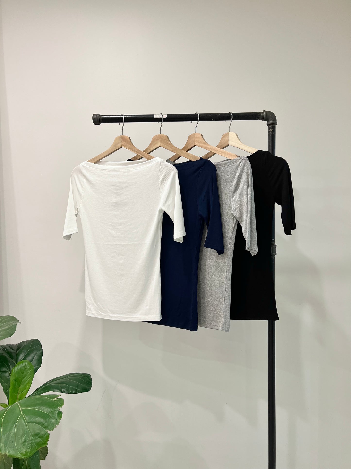 SKON Boatneck half sleeve top