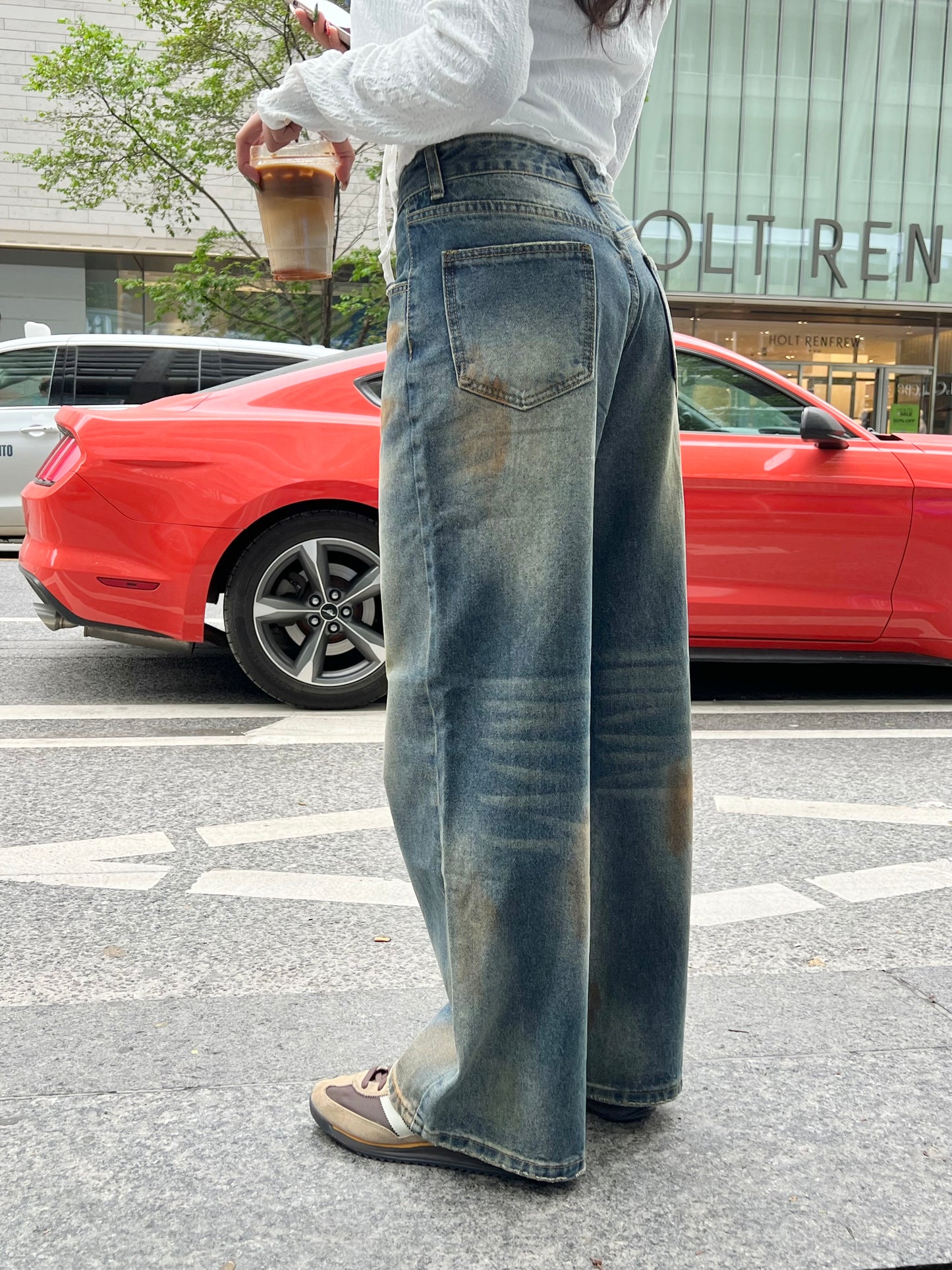 HARLEY Terracotta Acid Washed Jeans
