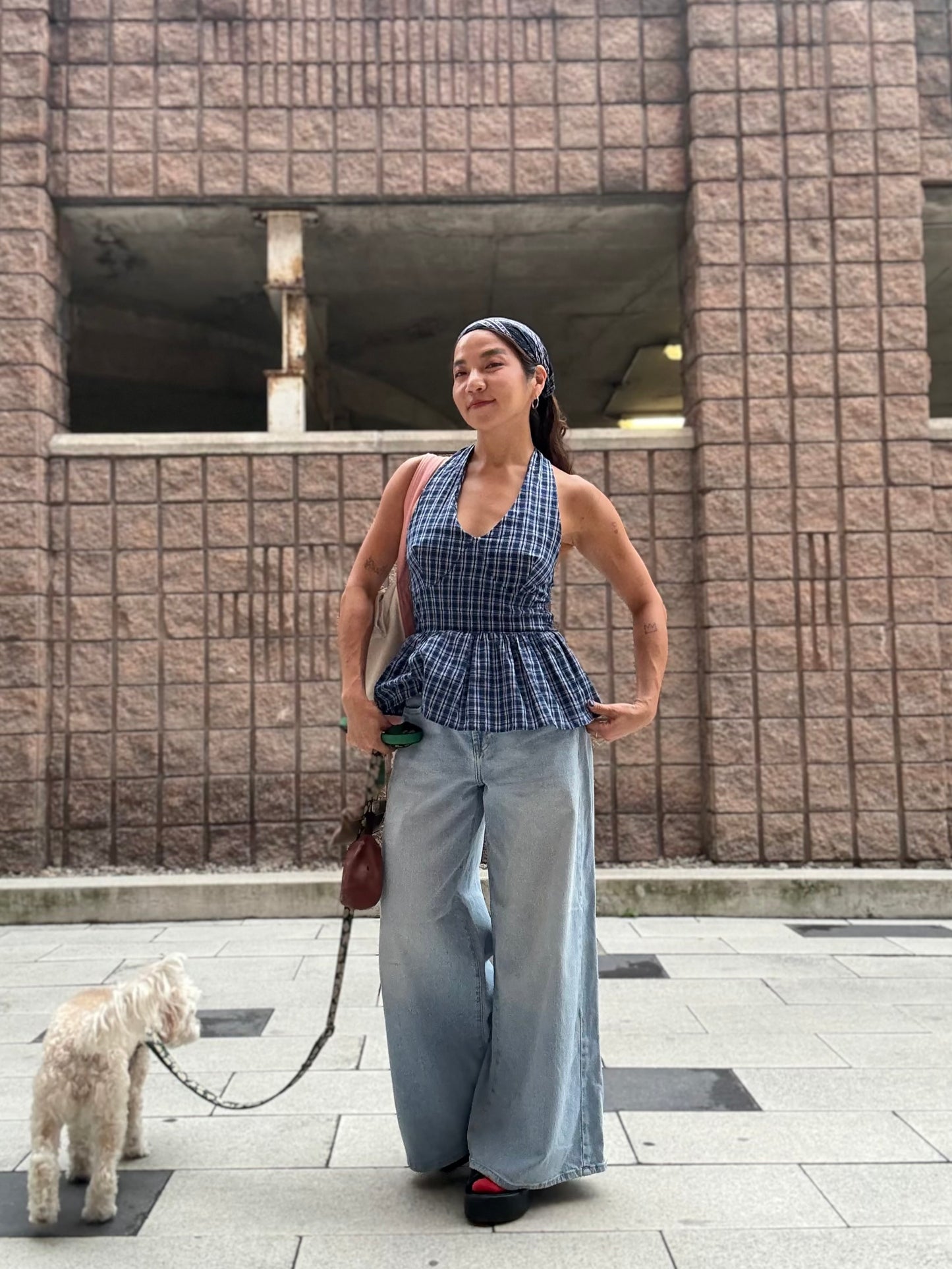 ELEM Plaid halter top
