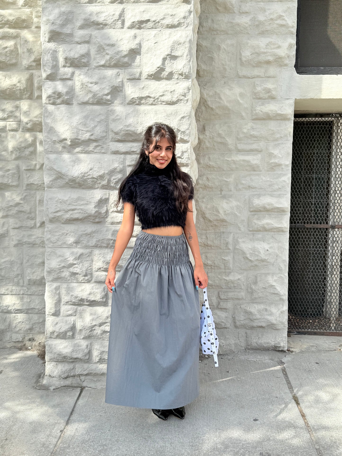 AXIS Smocked maxi skirt