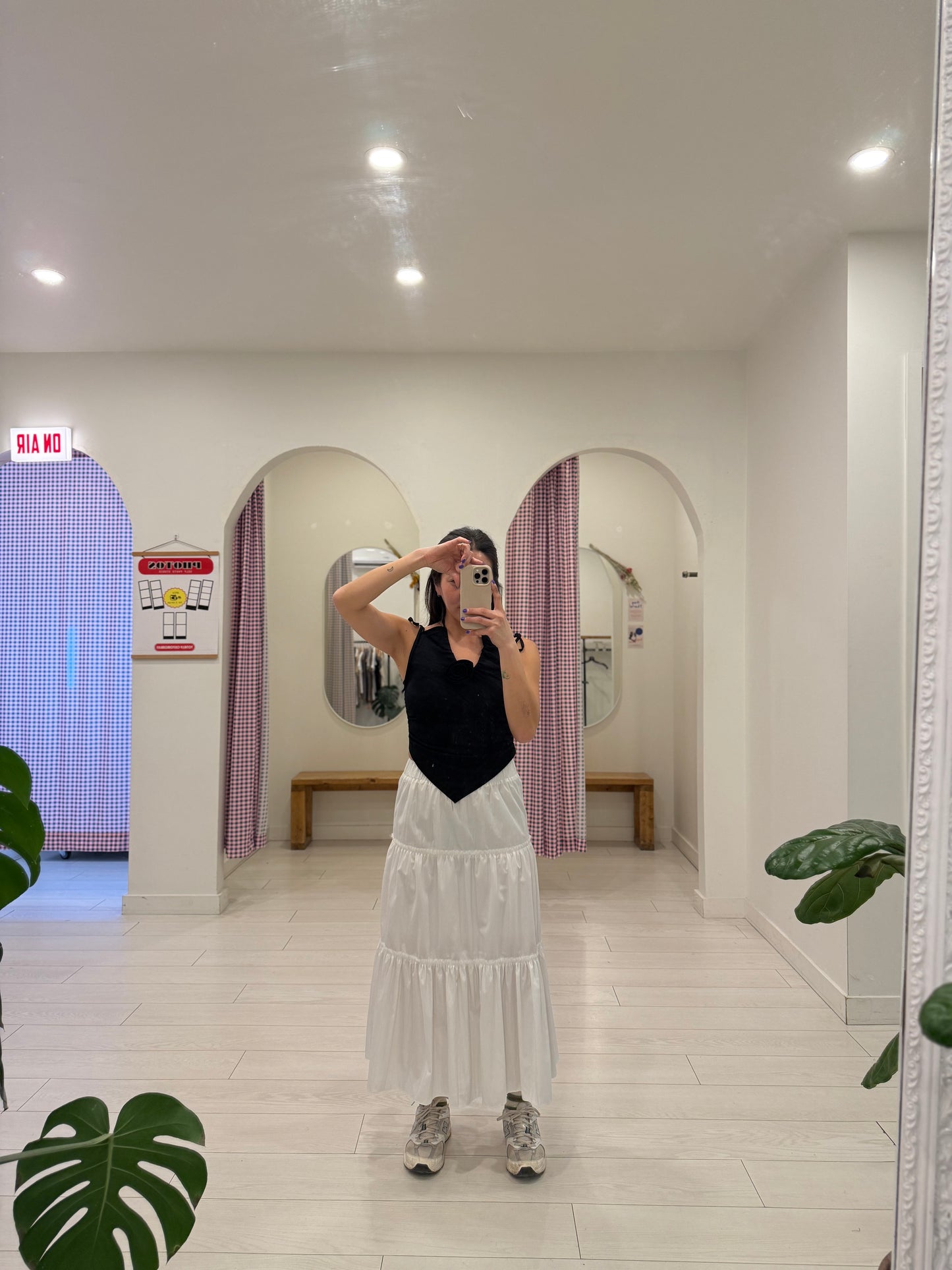 RESSY Maxi tiered skirt