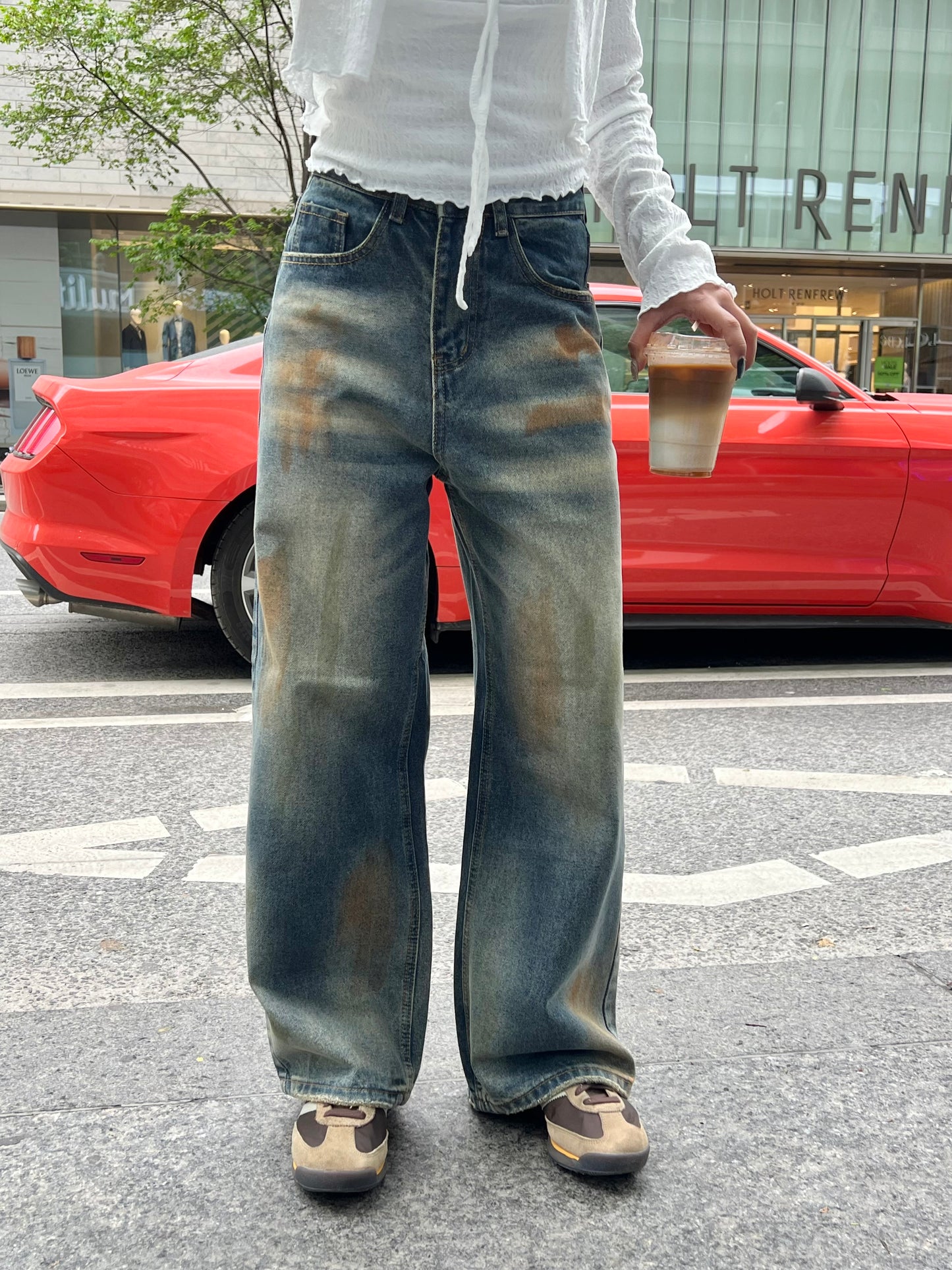 HARLEY Terracotta Acid Washed Jeans