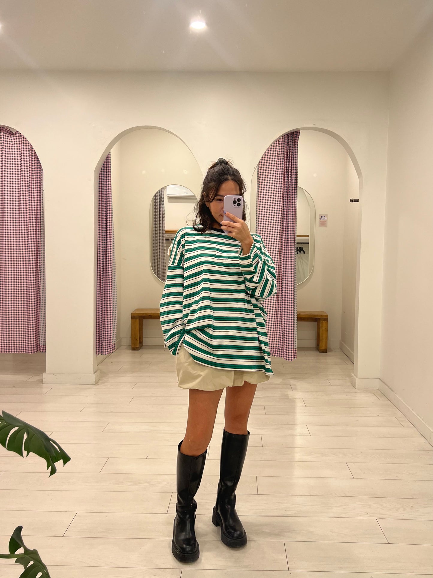 FUGO Stripe long tee