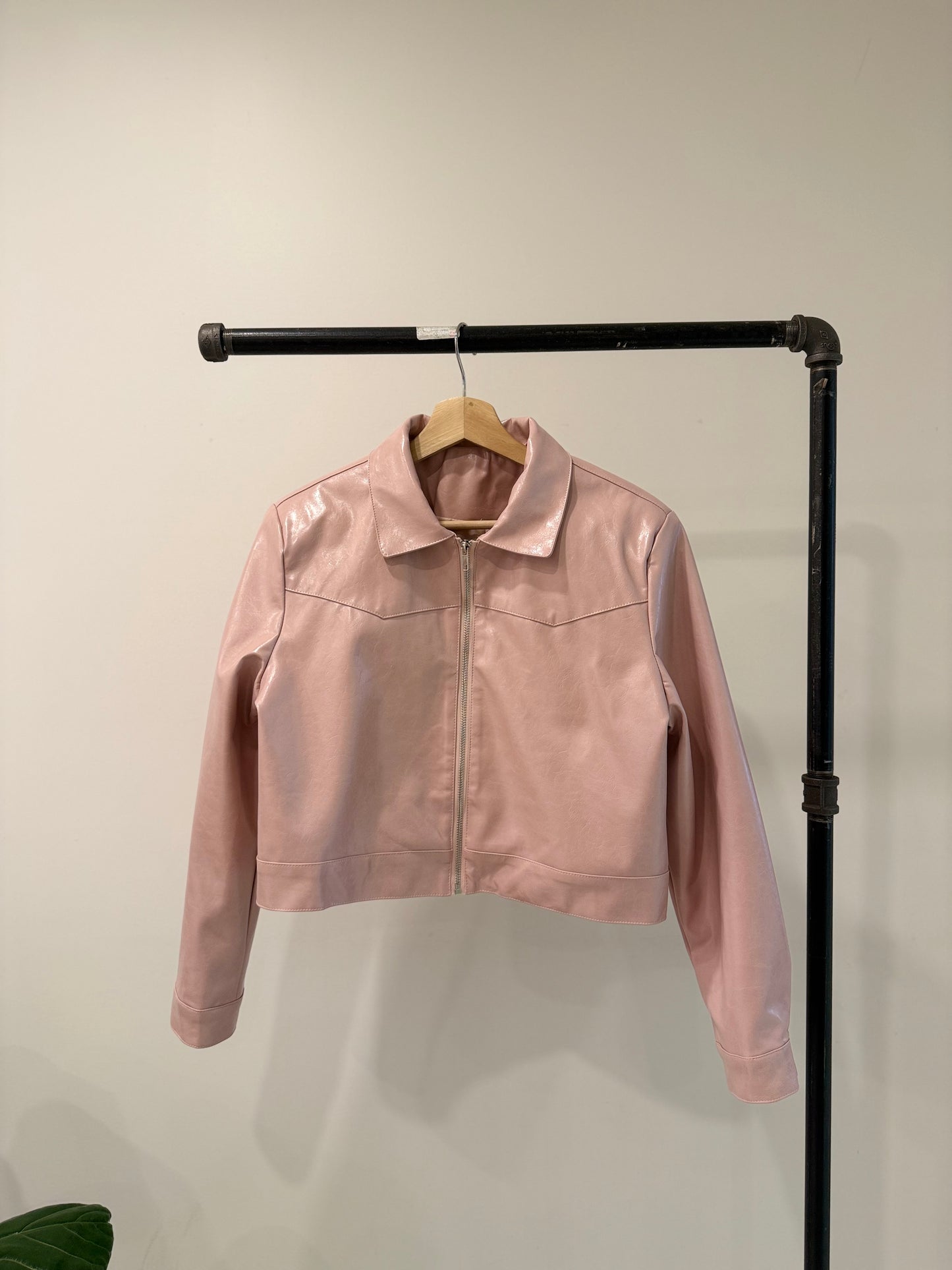 SAY Pink faux leather jacket