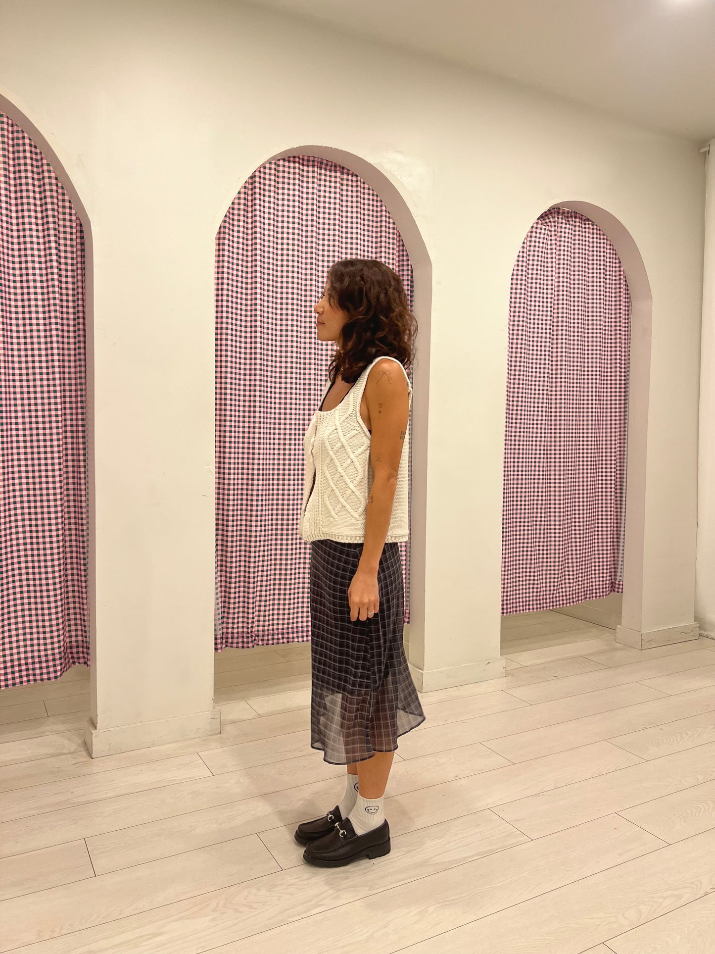 MOVE Cable knit vest