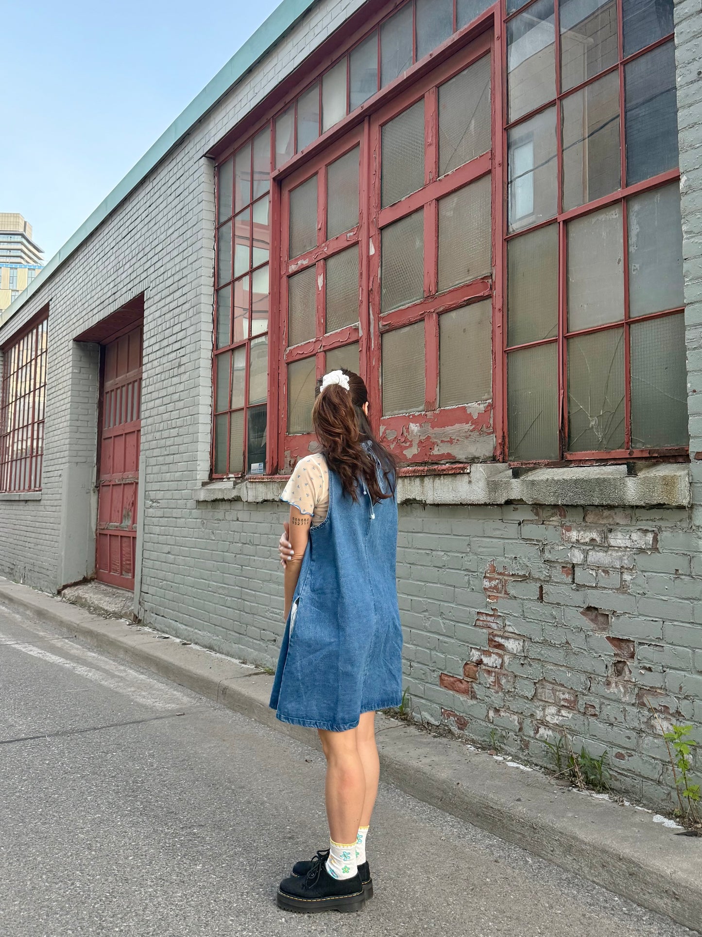 NESSON Denim mini dress