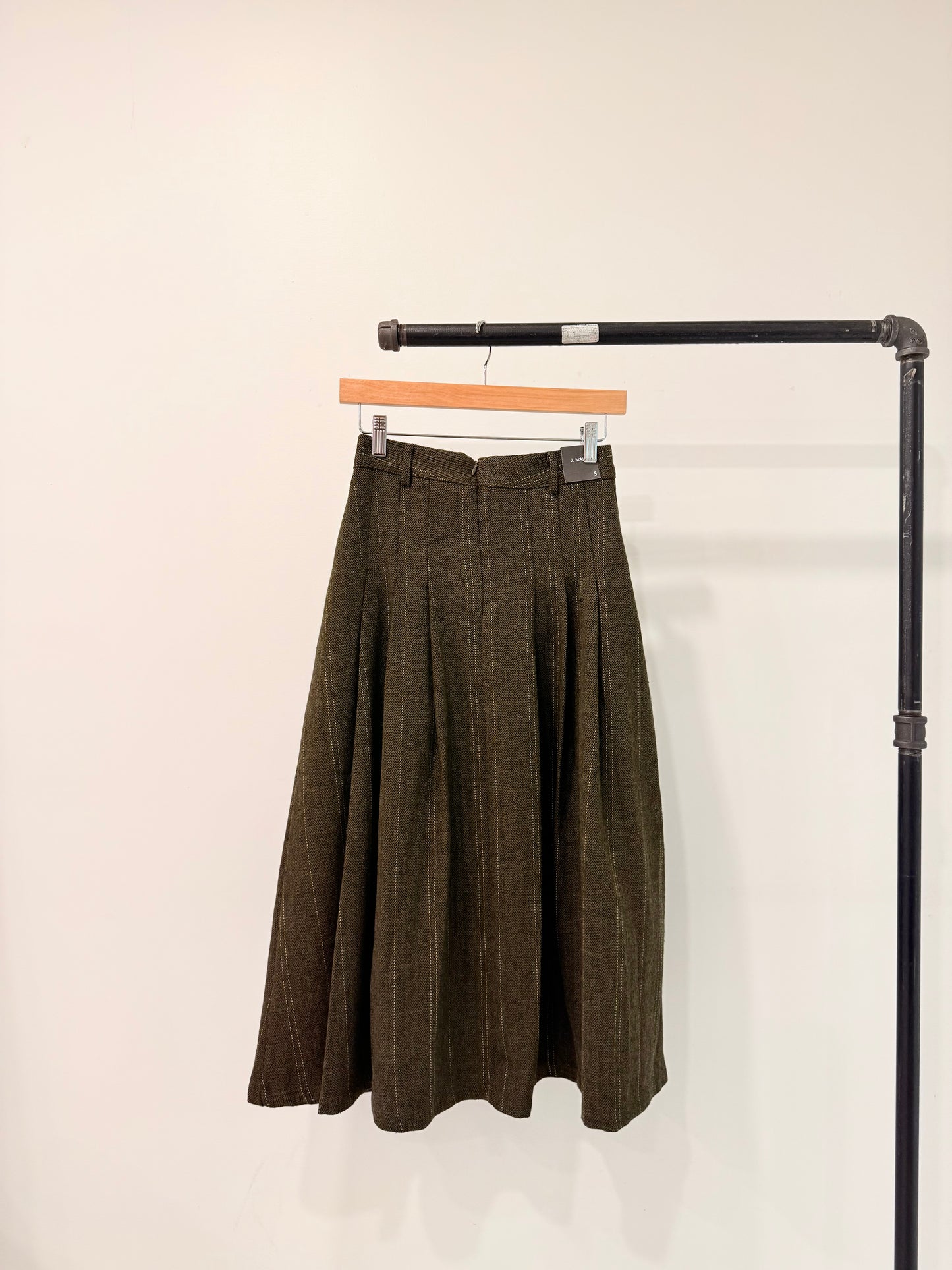 WEST Glen-plaid maxi skirt