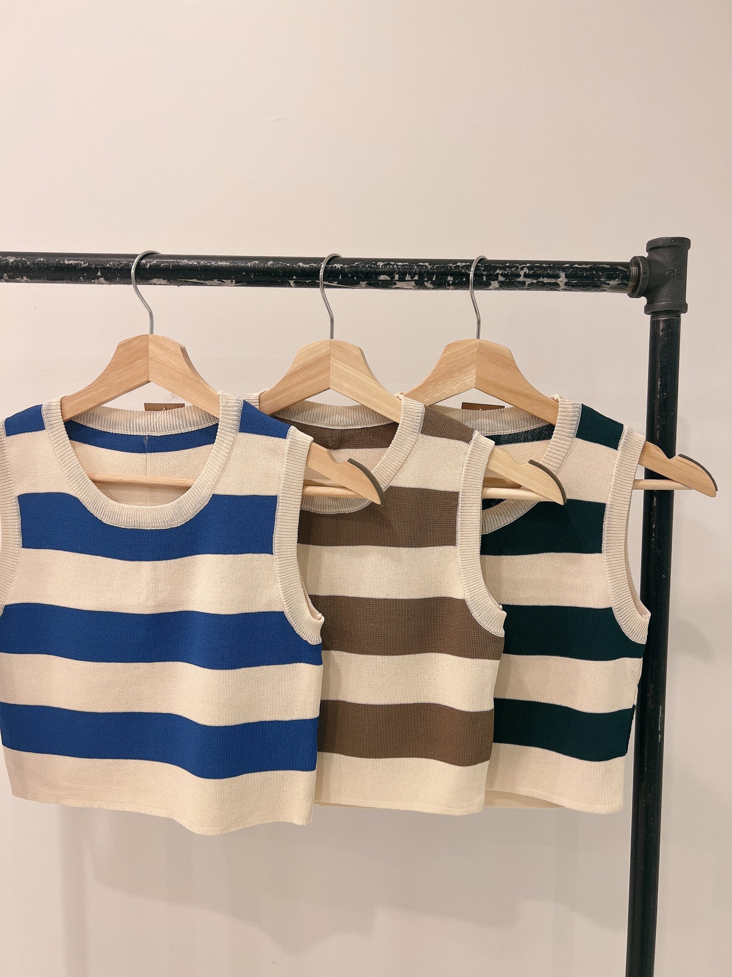 MANI Stripe knit top