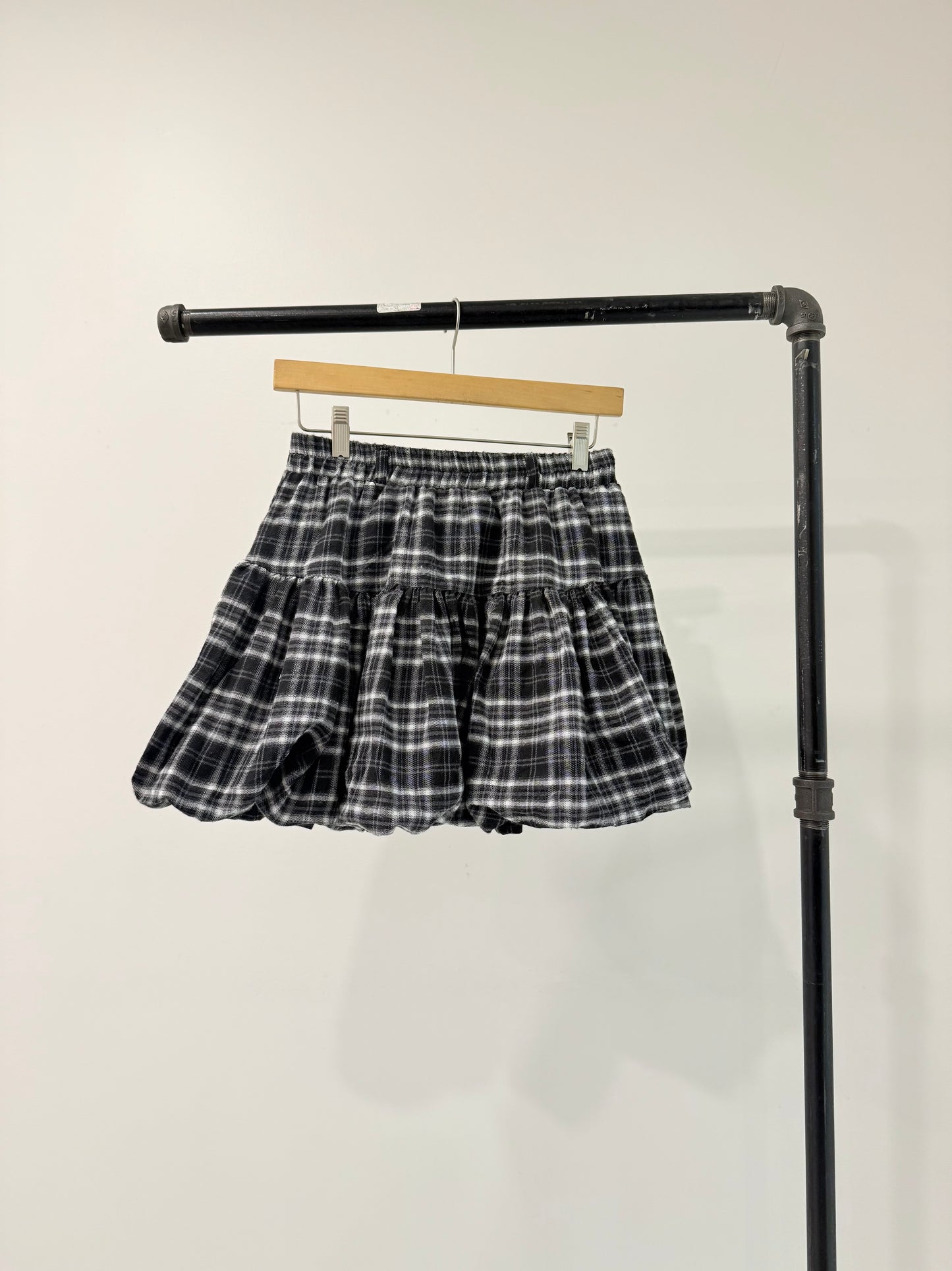 EASY Plaid mini skirt